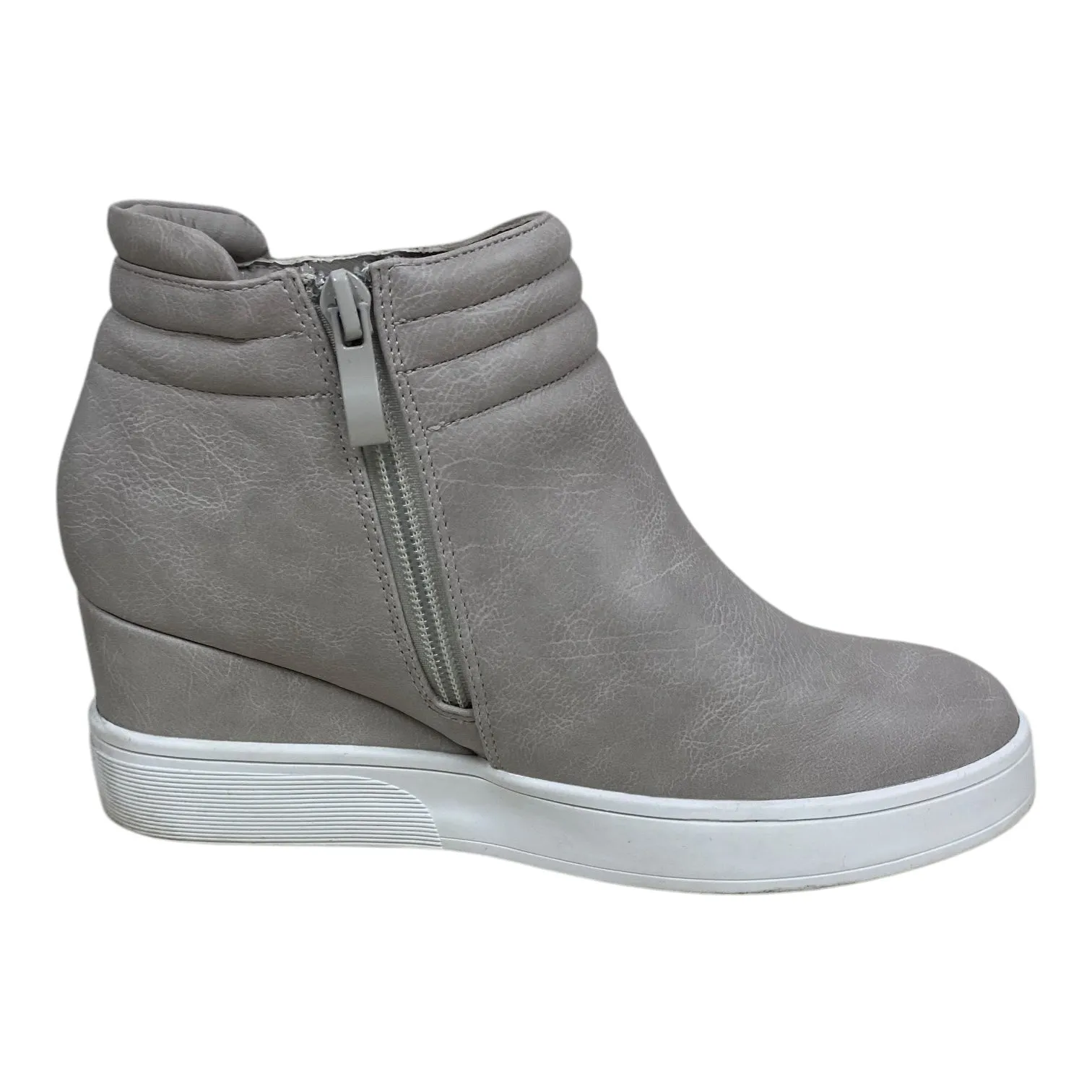 Boots Ankle Flats By Journee In Grey, Size: 8 Oxitaly Ankle Boots