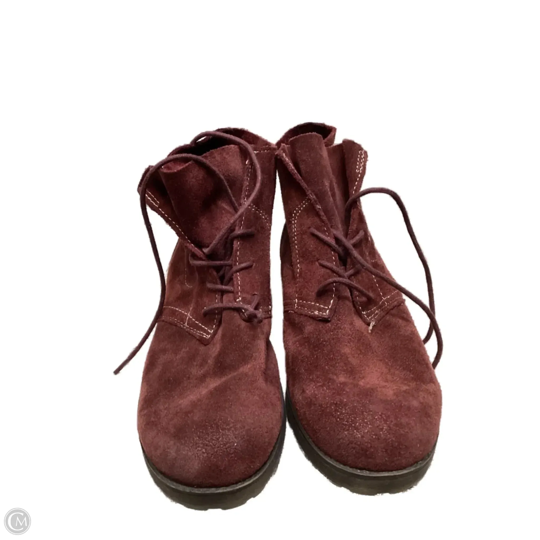 Boots Ankle Flats By Naturalizer In Red, Size: 8 Midi Dress And Ankle Boots