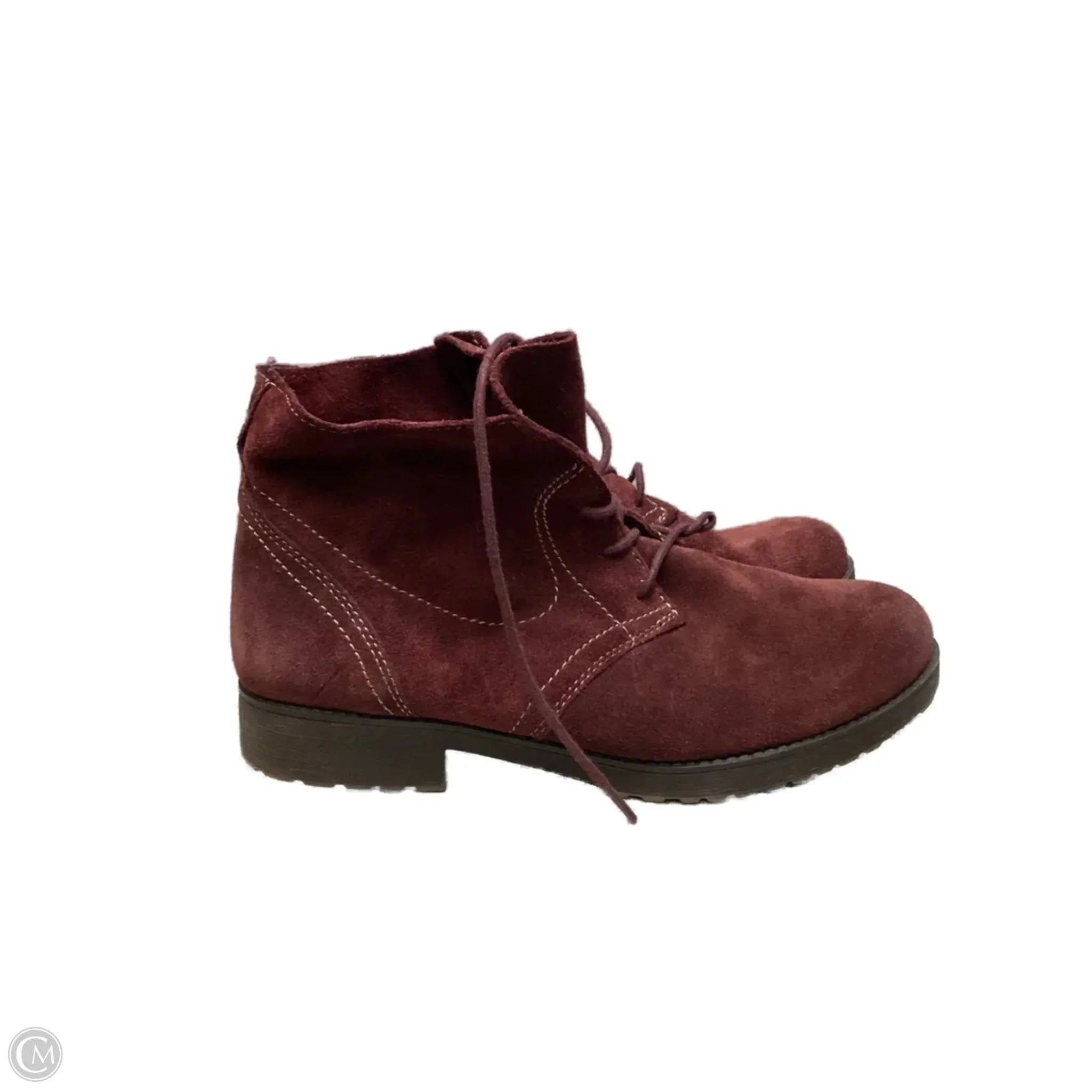 Great Ankle Boots Boots Ankle Flats By Naturalizer In Red, Size: 8