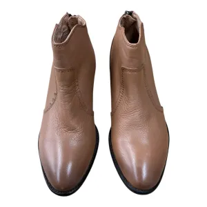 Boots Ankle Flats By Seychelles In Tan, Size: 6 Suede Studded Ankle Boots