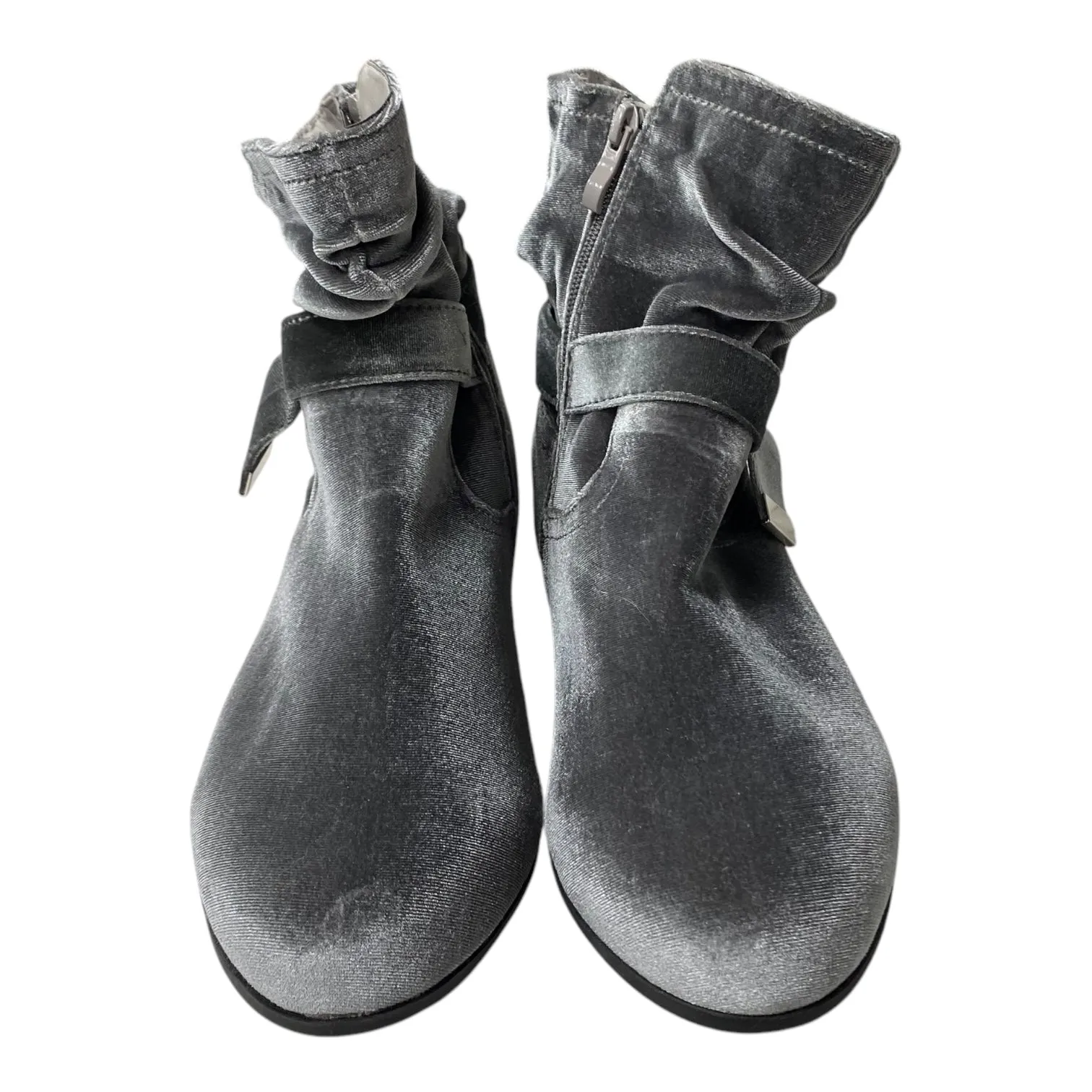 Flat Ankle Boots Fashion Boots Ankle Flats By Torrid In Grey, Size:8