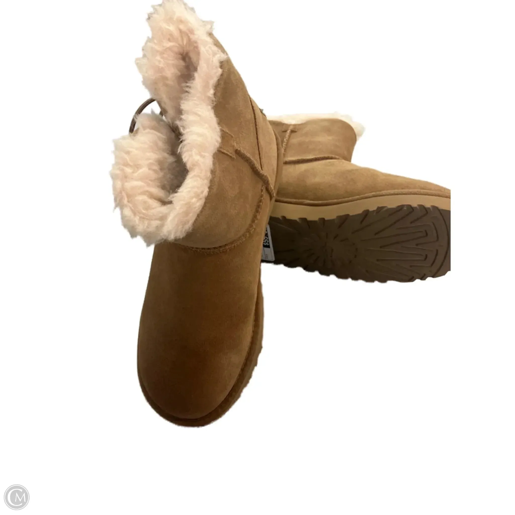 Wedge Ankle Boots Boots Ankle Flats By Ugg In Tan, Size: 7