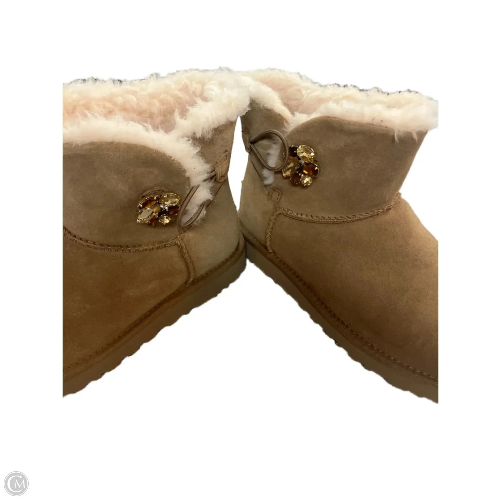 Witchery Ankle Boots Boots Ankle Flats By Ugg In Tan, Size: 7