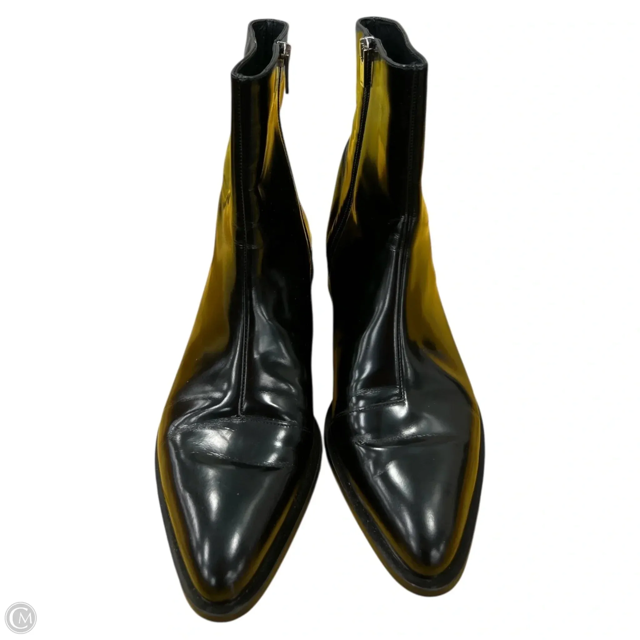 Boots Ankle Flats By Vince In Black, Size: 10 Rubberised Ankle Boots