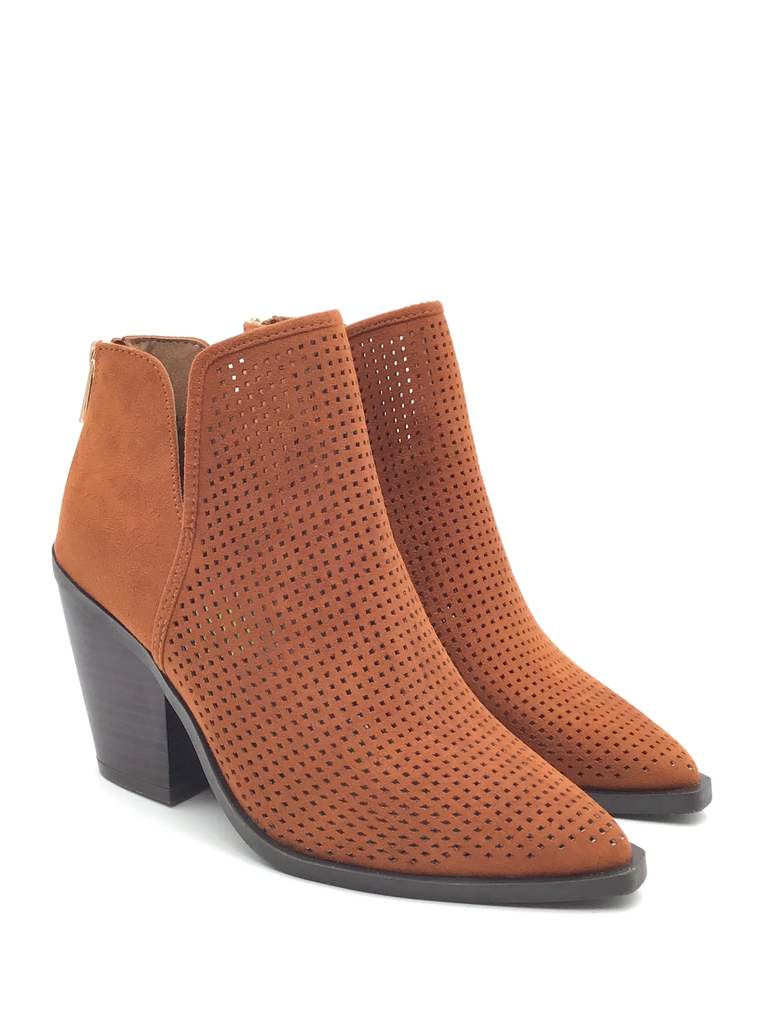 Ankle Boots Trends Boots Ankle Heels By Bamboo In Brown, Size: 7