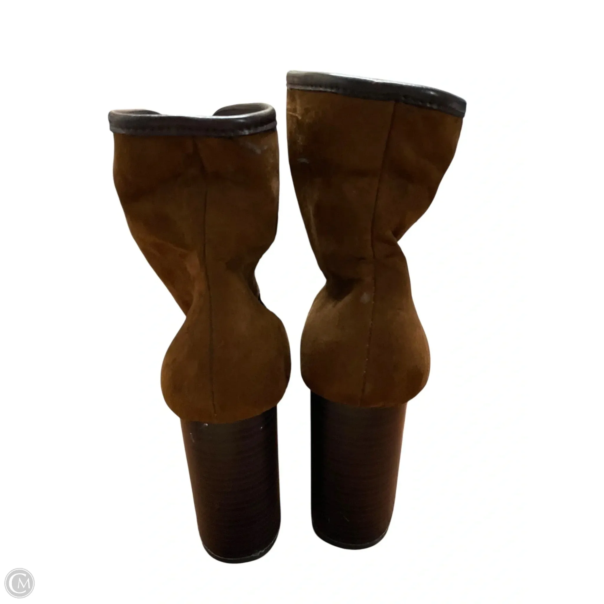 Boots Ankle Heels By Bamboo In Brown, Size: 8.5 Casual Ankle Boot Outfits