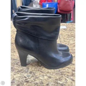 Boots Ankle Heels By Bcbg In Black, Size: 6 Gold Ankle Boots