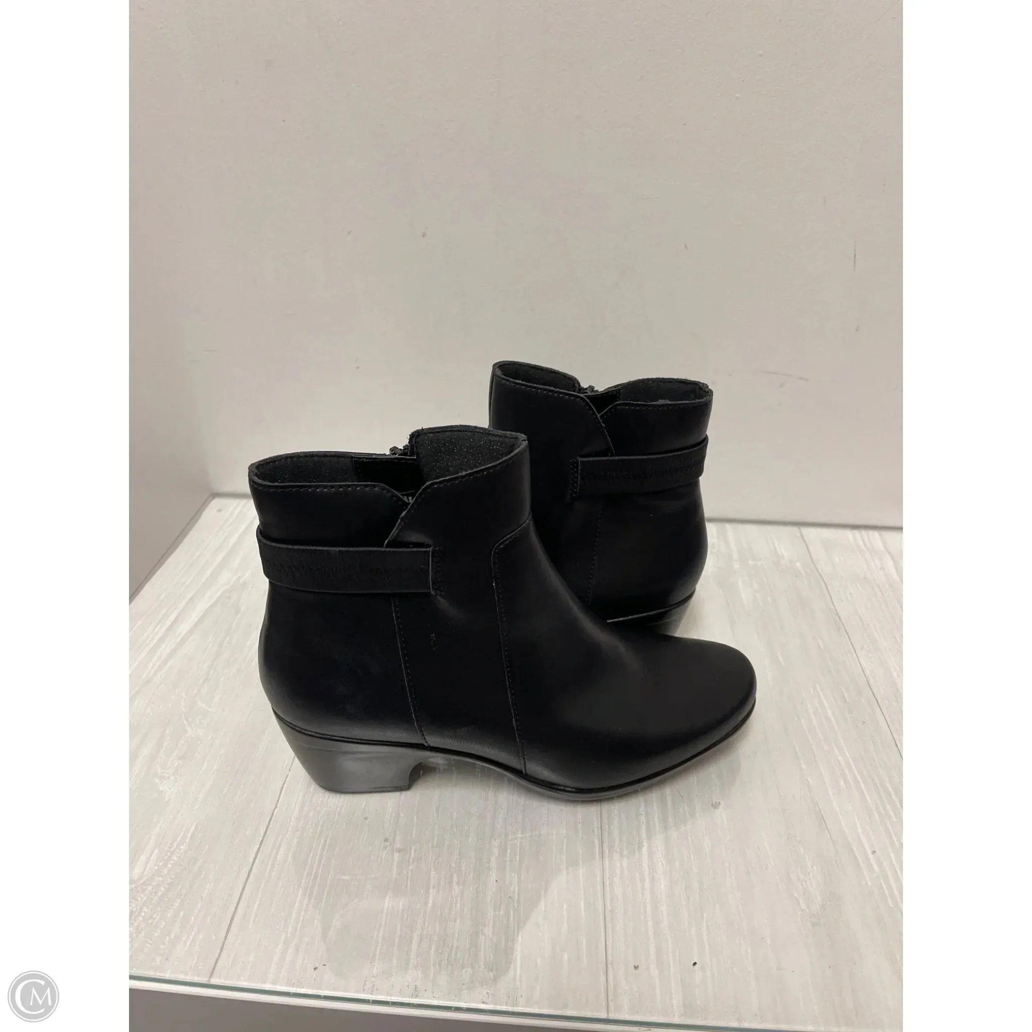 Varese Ankle Boots Boots Ankle Heels By Clarks In Black, Size: 10