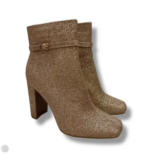 Dewina Suede Ankle Boots Boots Ankle Heels By Cme In Bronze