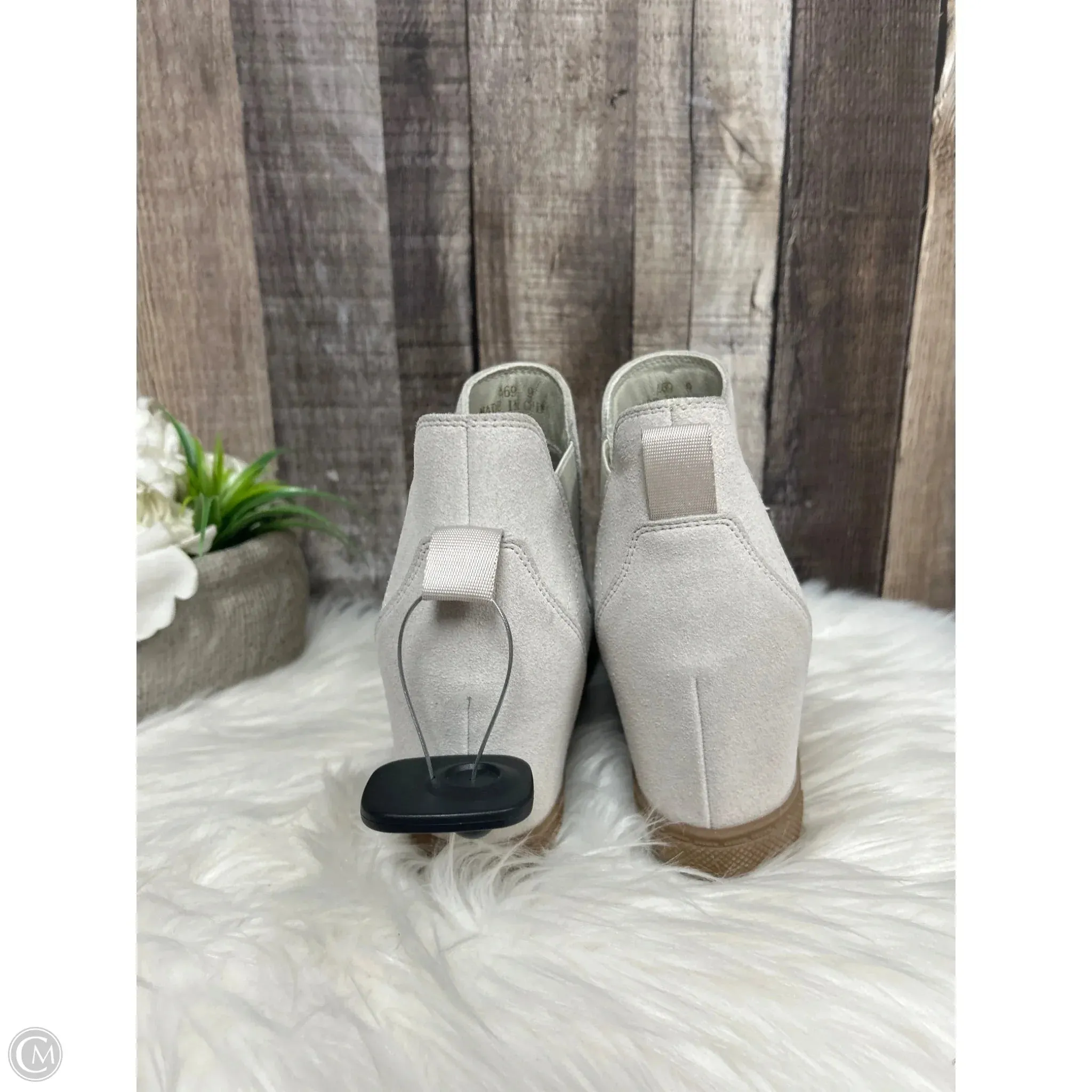 Gladiator Ankle Boots Boots Ankle Heels By Cme In Tan, Size: 9