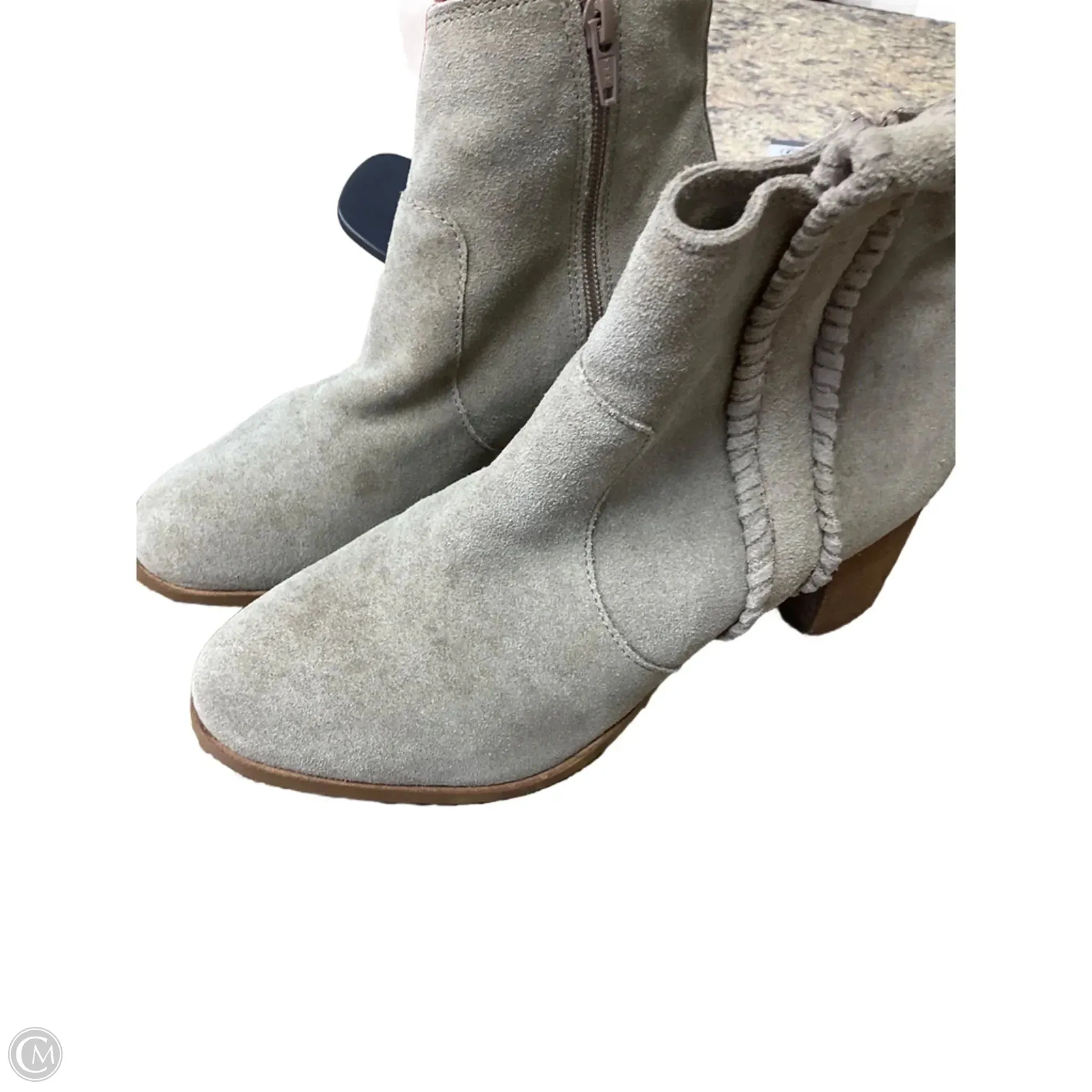 Stretch Platform Ankle Boots Boots Ankle Heels By Coconuts In Tan, Size: 7.5