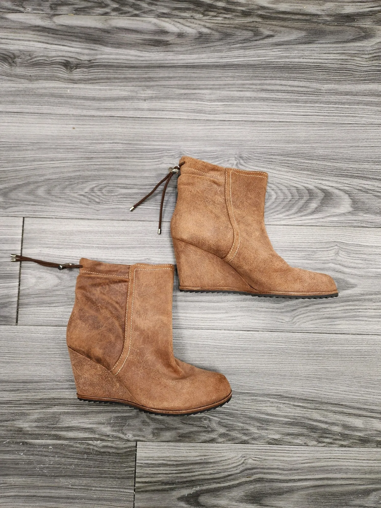 Boots Ankle Heels By Dr Scholls  Size: 6.5 Flat Tassel Ankle Boots