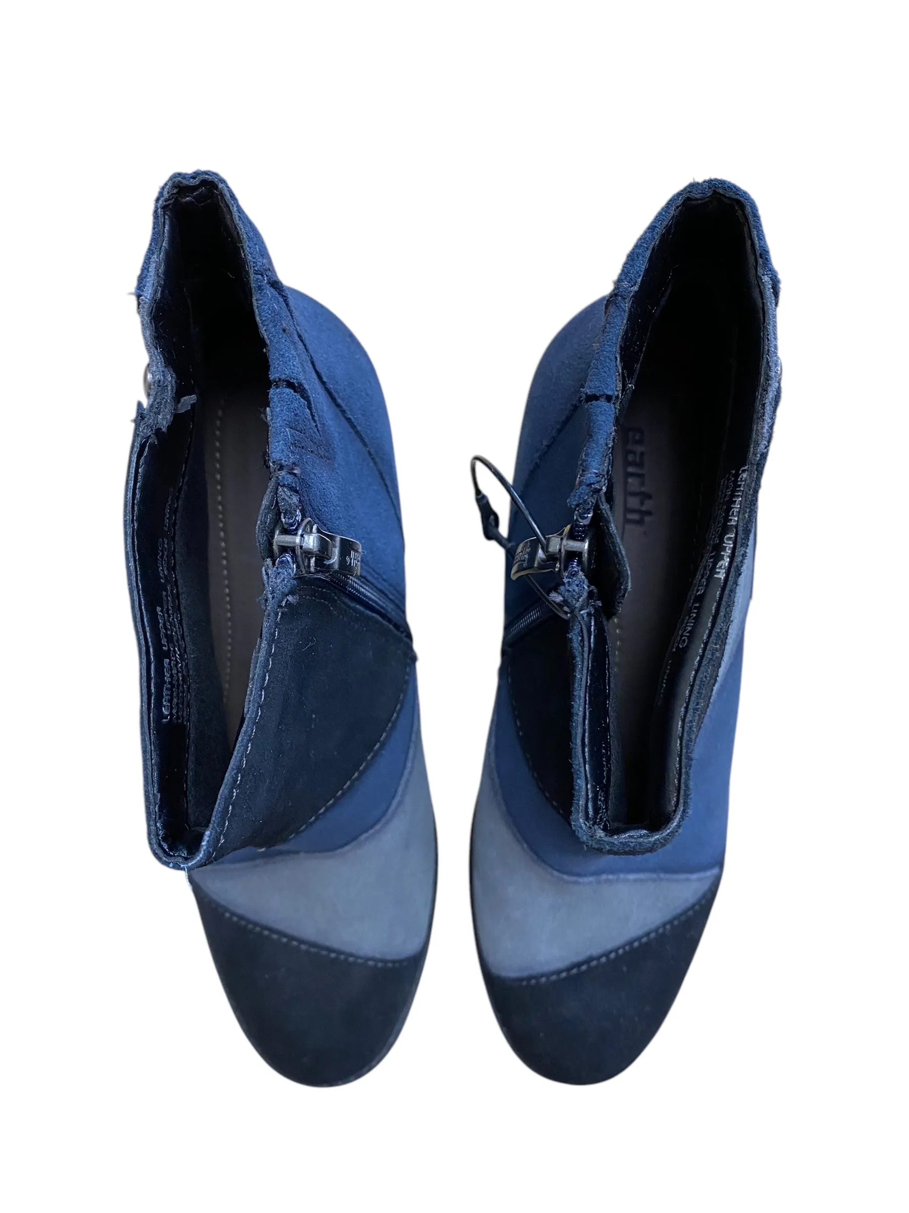 Boots Ankle Heels By Earth In Blue, Size: 8 Dupe