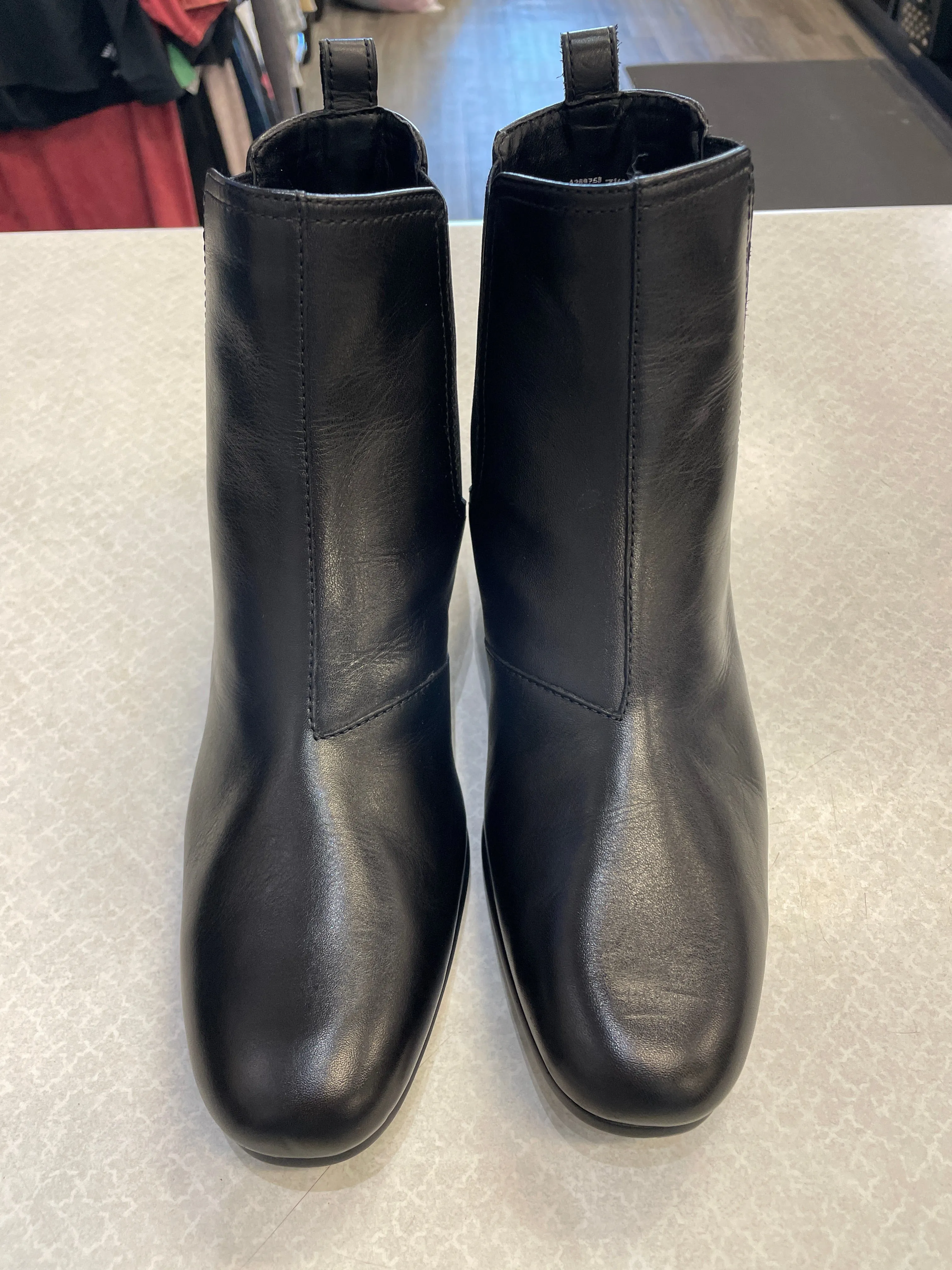 Us Brass Eastwood Cowboy Ankle Boots Boots Ankle Heels By Halston In Black, Size: 7.5