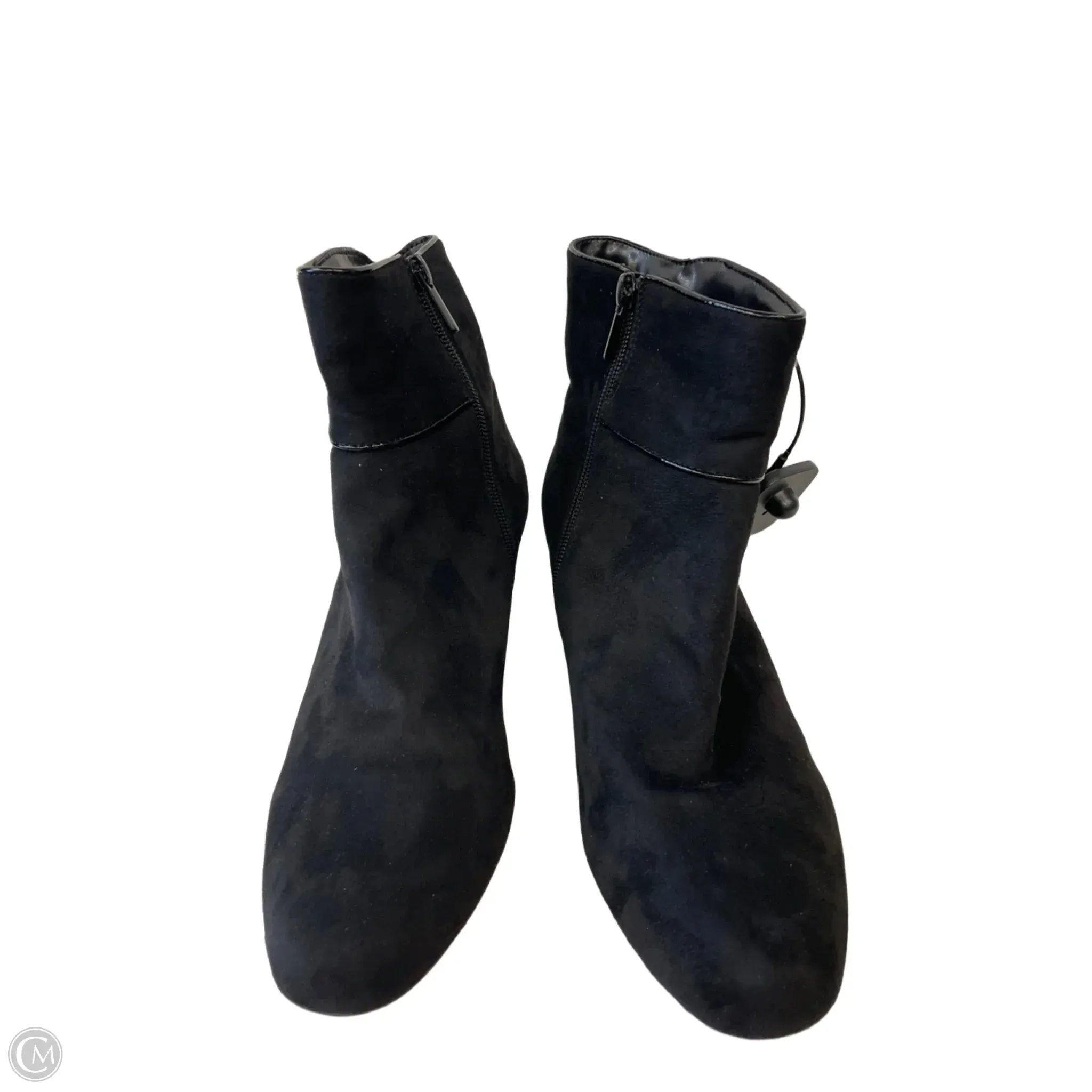 Ankle Boots Extra Wide Calf Boots Ankle Heels By Impo In Black, Size: 10