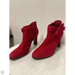 Ankle Boots Style Boots Ankle Heels By Impo In Red, Size: 12