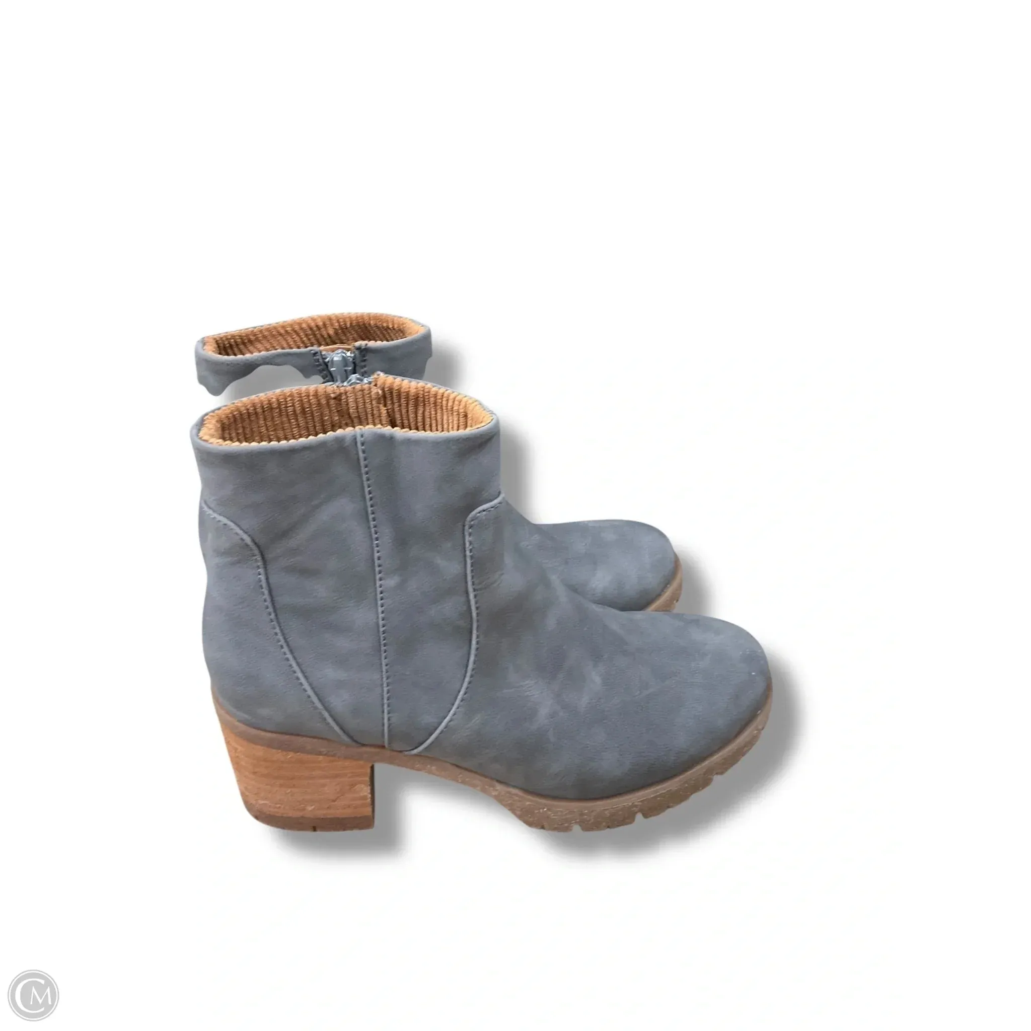 Very G Ankle Boots Boots Ankle Heels By Korks In Grey, Size: 8