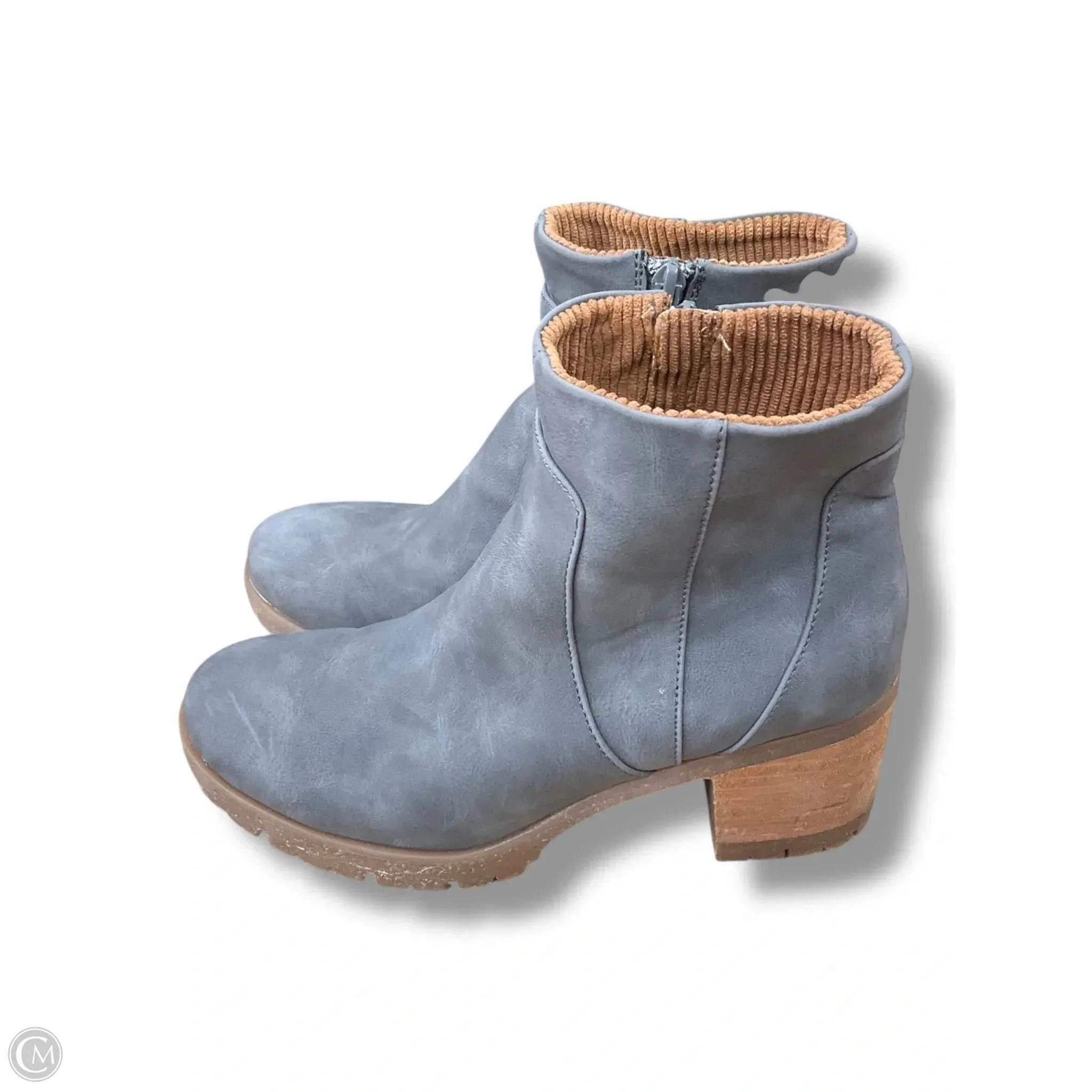 Sorel Winter Ankle Boots Boots Ankle Heels By Korks In Grey, Size: 8