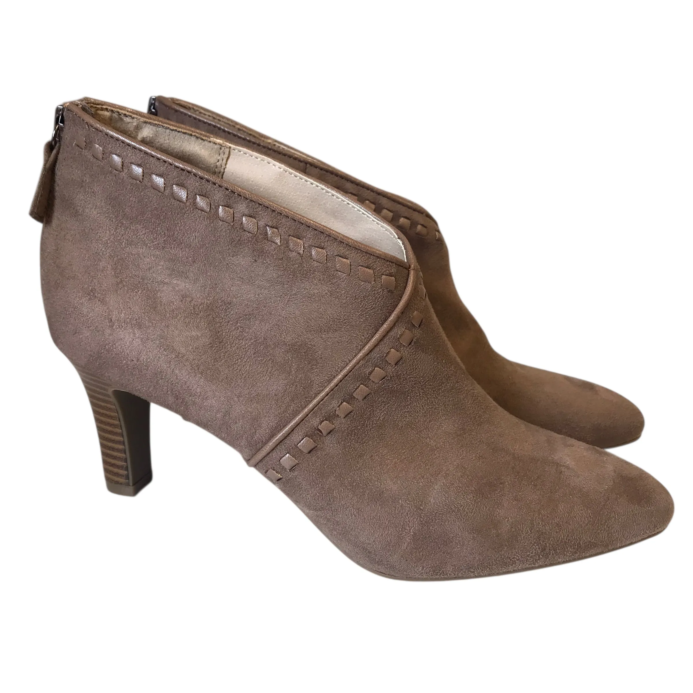 Boots For Ankle Support BOOTS ANKLE HEELS by LIFE STRIDE in BEIGE, Size:9.5