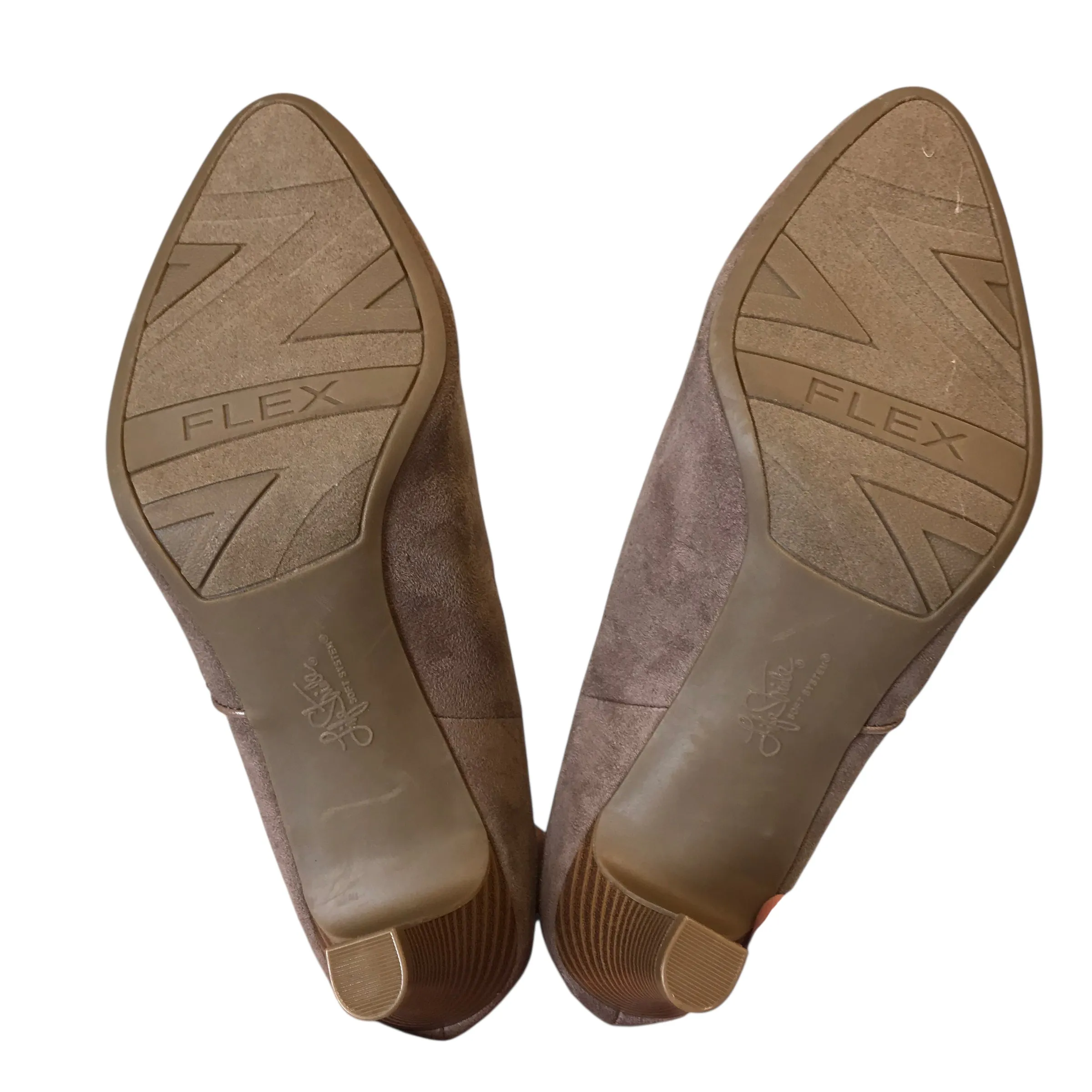 Pointed Ankle Boots Block Heel BOOTS ANKLE HEELS by LIFE STRIDE in BEIGE, Size:9.5