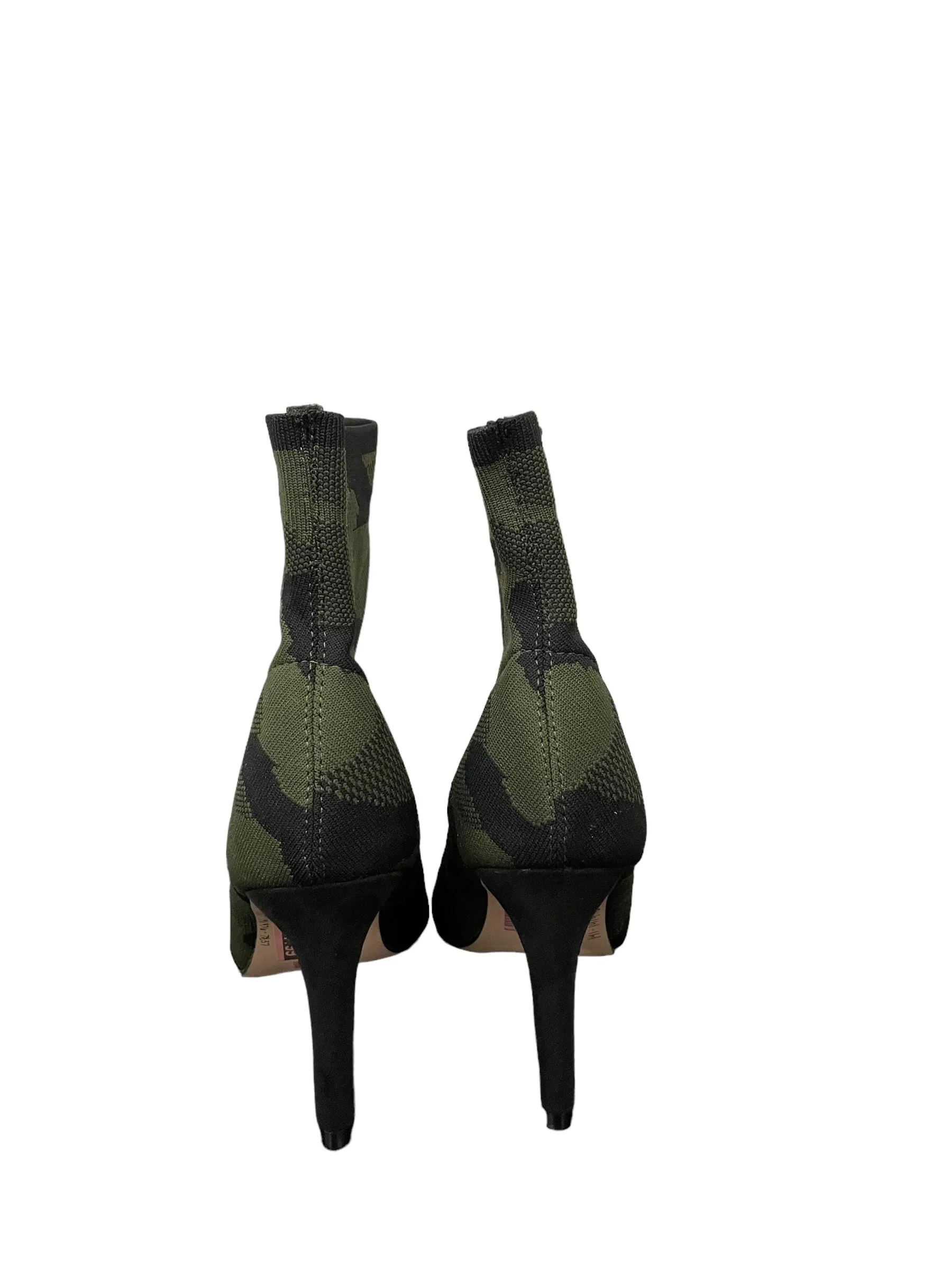 Nylon Ankle Boots Boots Ankle Heels By Mia In Camouflage Print, Size: 6.5