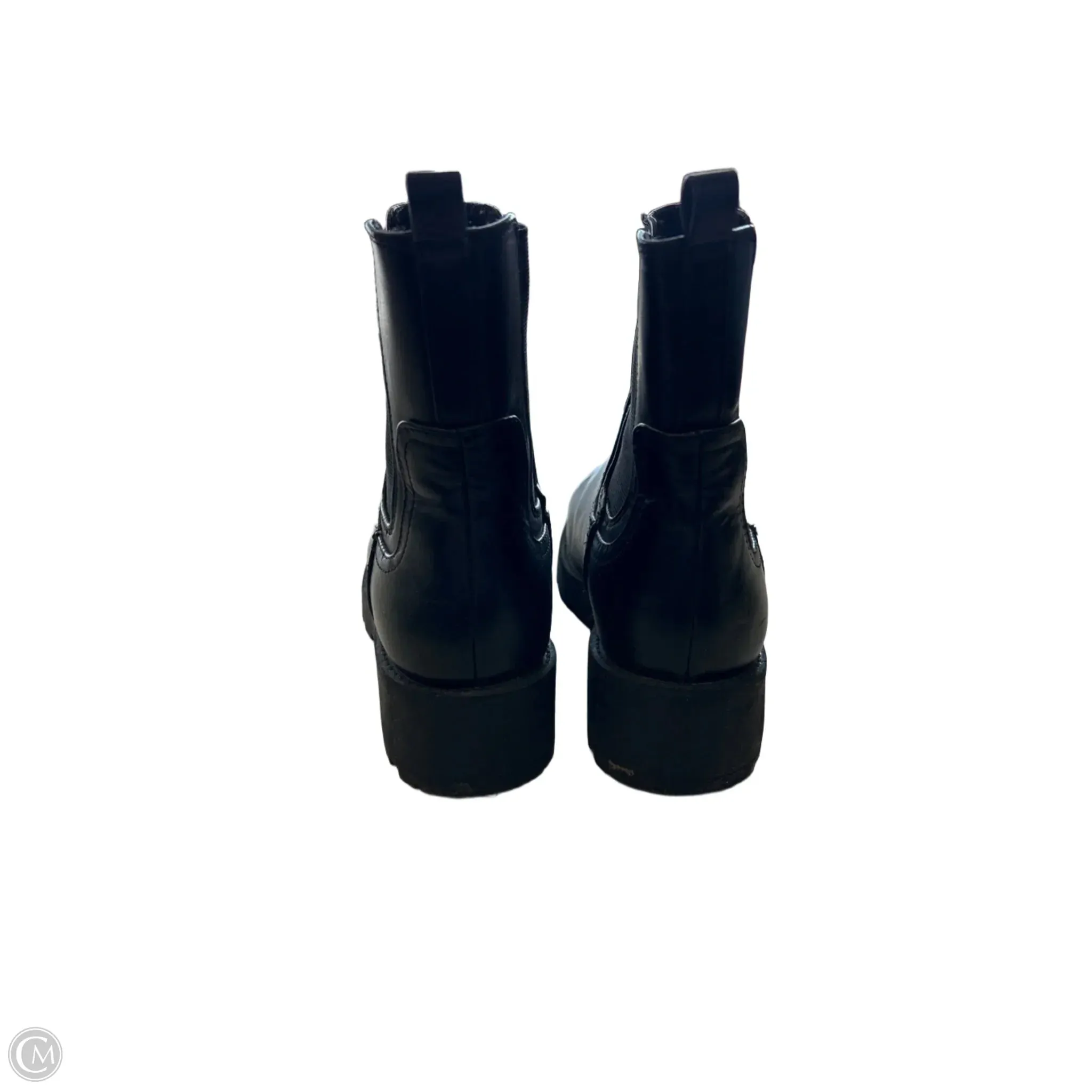 Boots Ankle Heels By Old Navy In Black, Size: 8 Ankle Boots Print