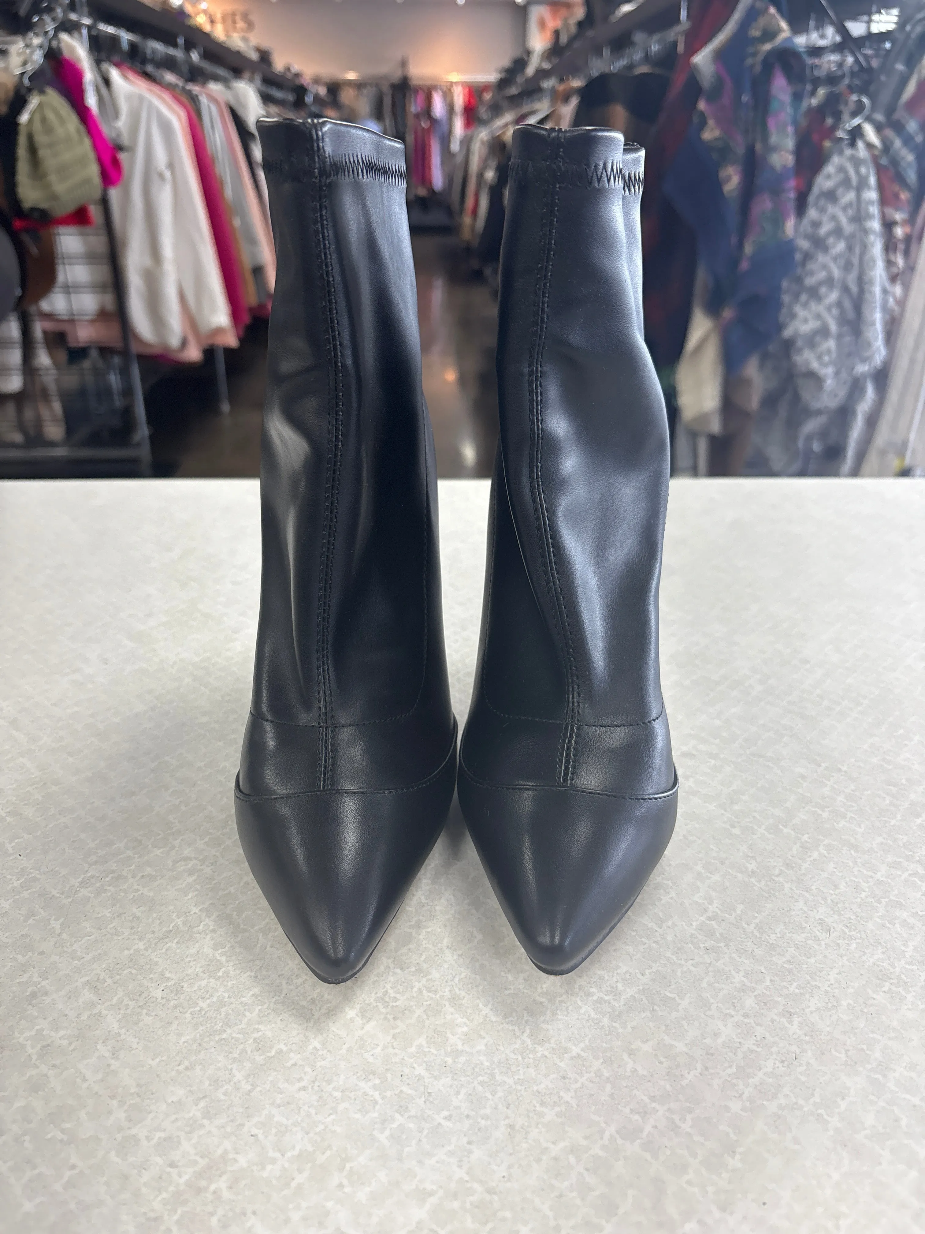 Ankle Boots Lookbook BOOTS ANKLE HEELS by PRETTY LITTLE THING In BLACK, Size: 6