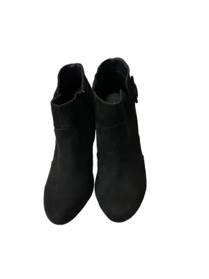 Boots Ankle Heels By Report In Black, Size: 7.5 Ankle Boots Square Toe