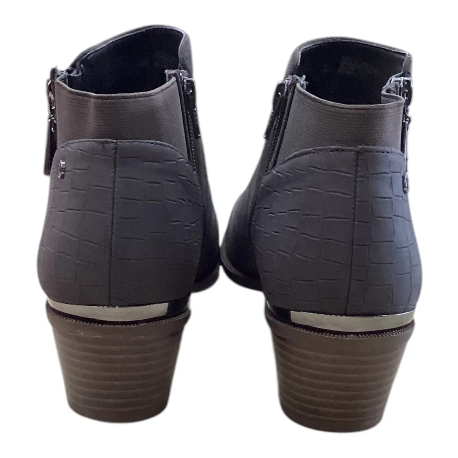 Boots Ankle Heels By Simply Vera In Brown, Size:10 Jelly Pop Ankle Boots