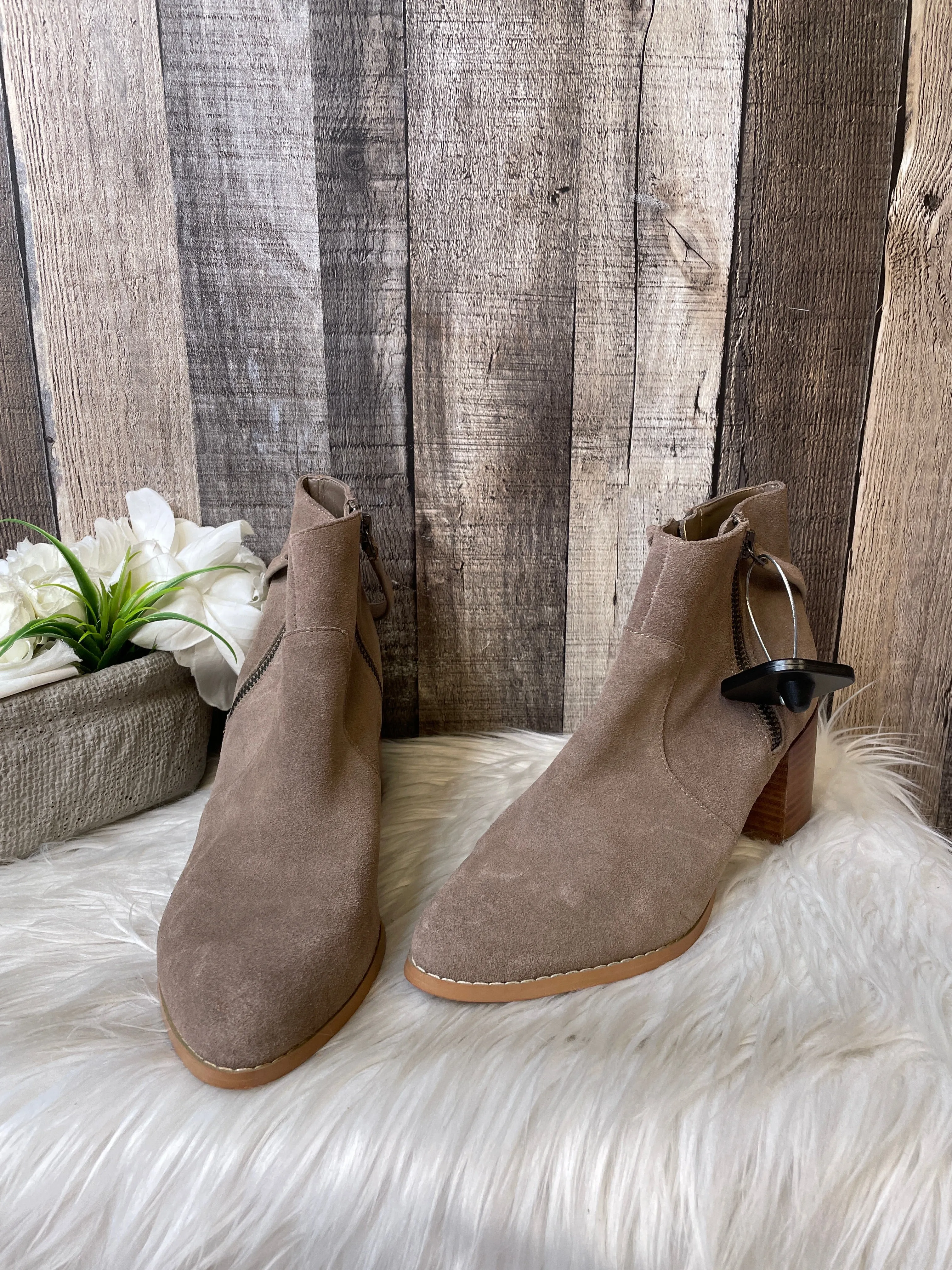 Brown Heel Boots Ankle Boots Ankle Heels By Sole Society  Size: 8