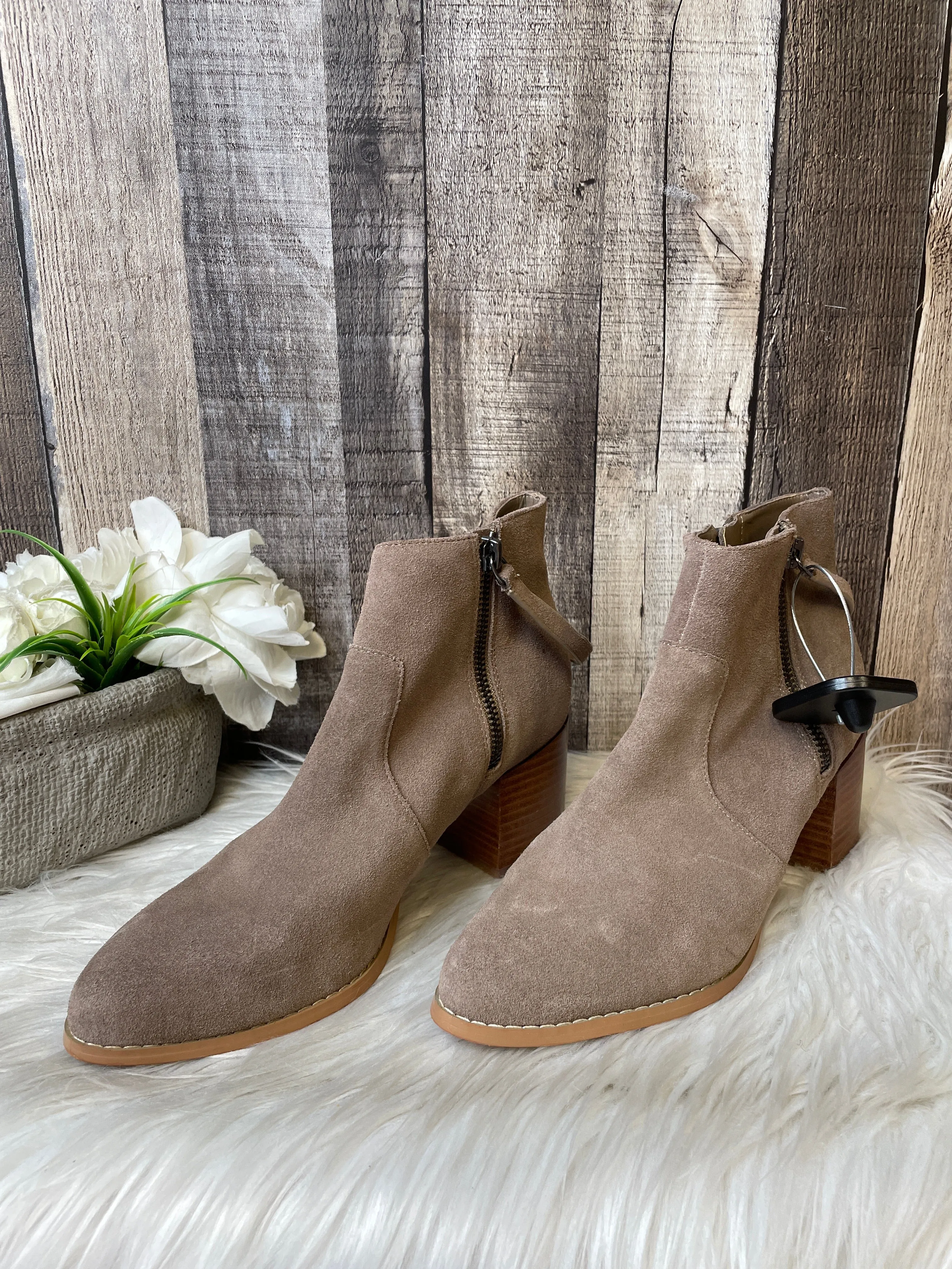 Snake Print Heeled Ankle Boots Boots Ankle Heels By Sole Society  Size: 8