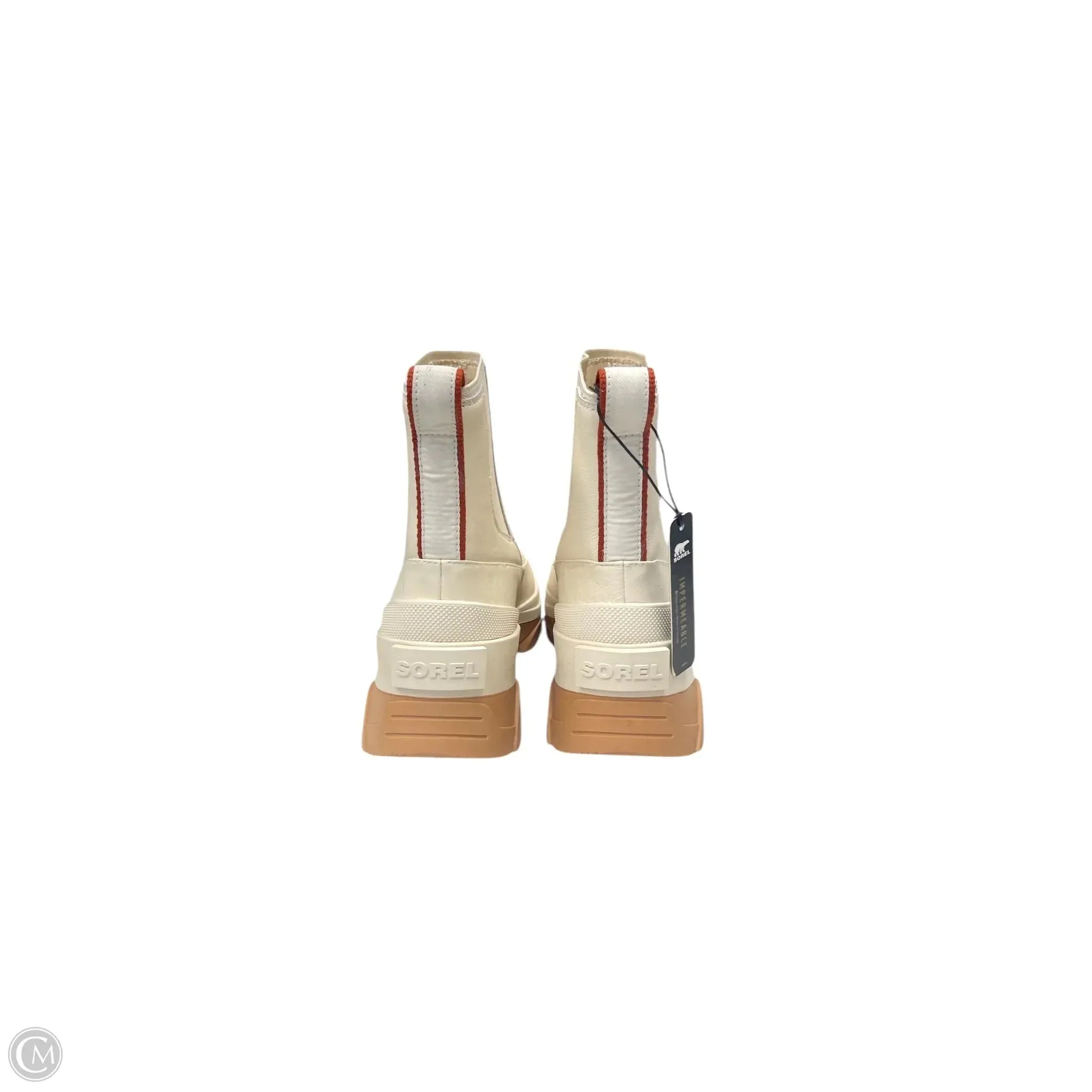 Boots Ankle Heels By Sorel In Cream, Size: 9 Stuart Ankle Boots