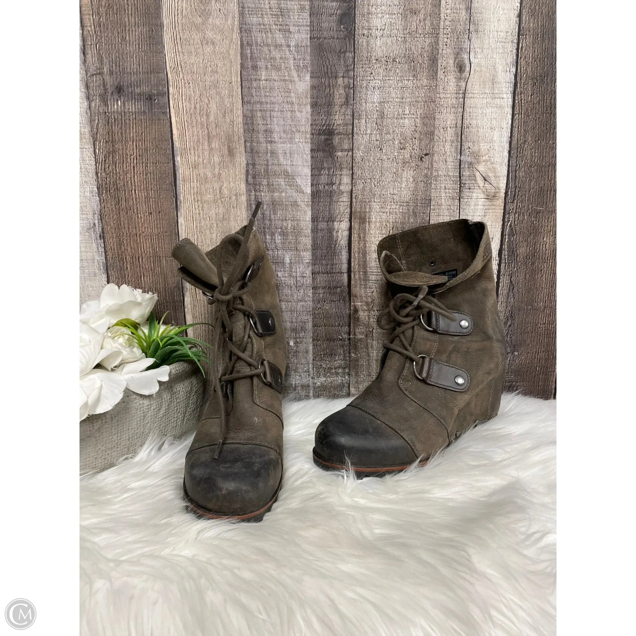 Best Walking Ankle Boots For Travel Boots Ankle Heels By Sorel In Taupe, Size: 6