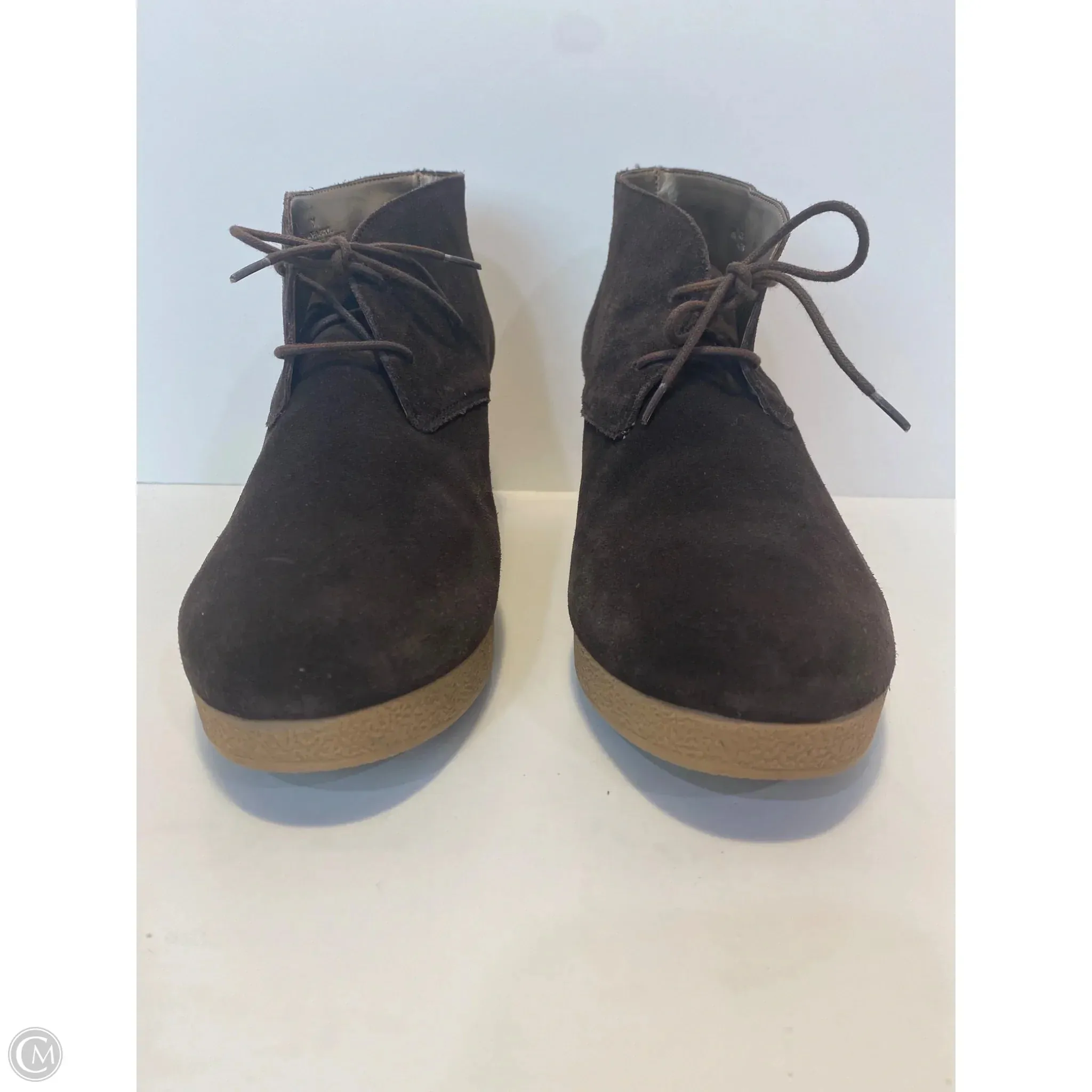 Boots Ankle Heels By Talbots In Brown, Size: 10 Ankle Boots And Skirt