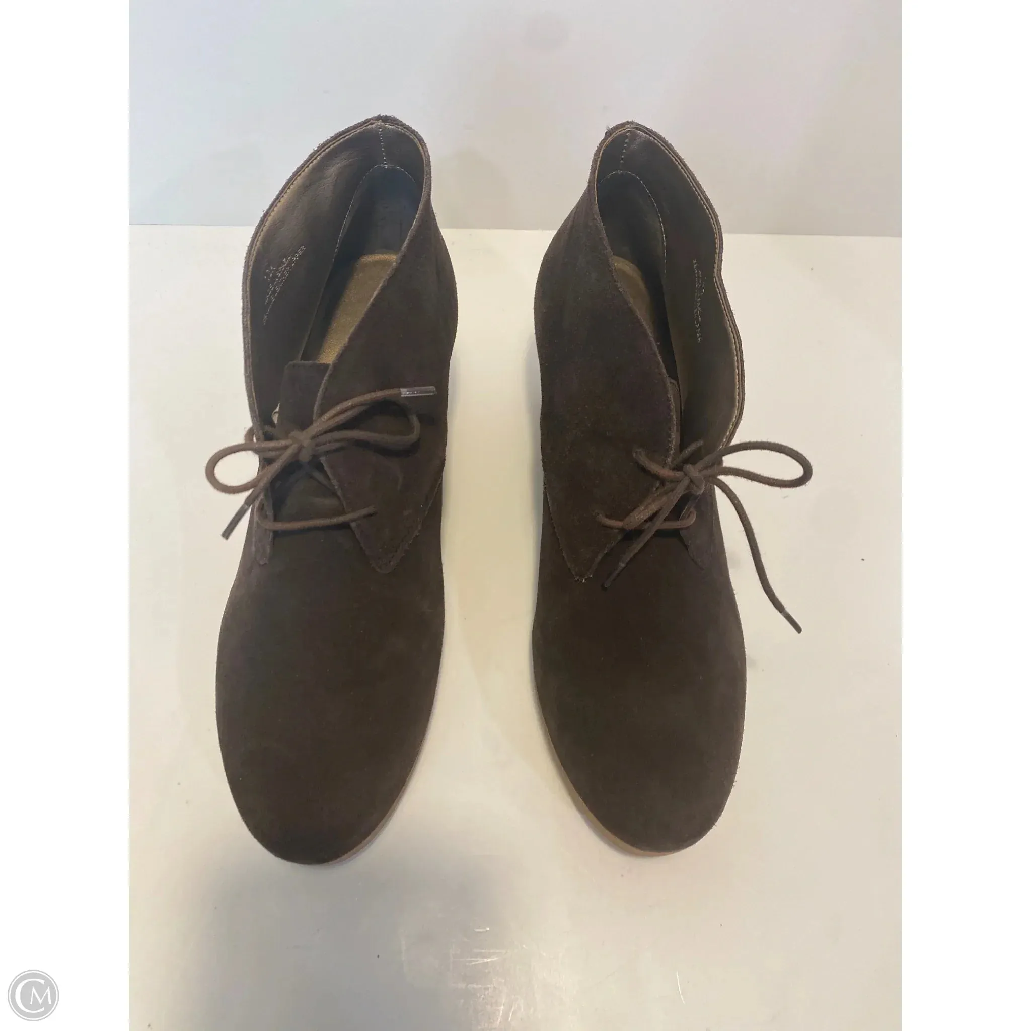 Ankle Boots With Square Heel Boots Ankle Heels By Talbots In Brown, Size: 10