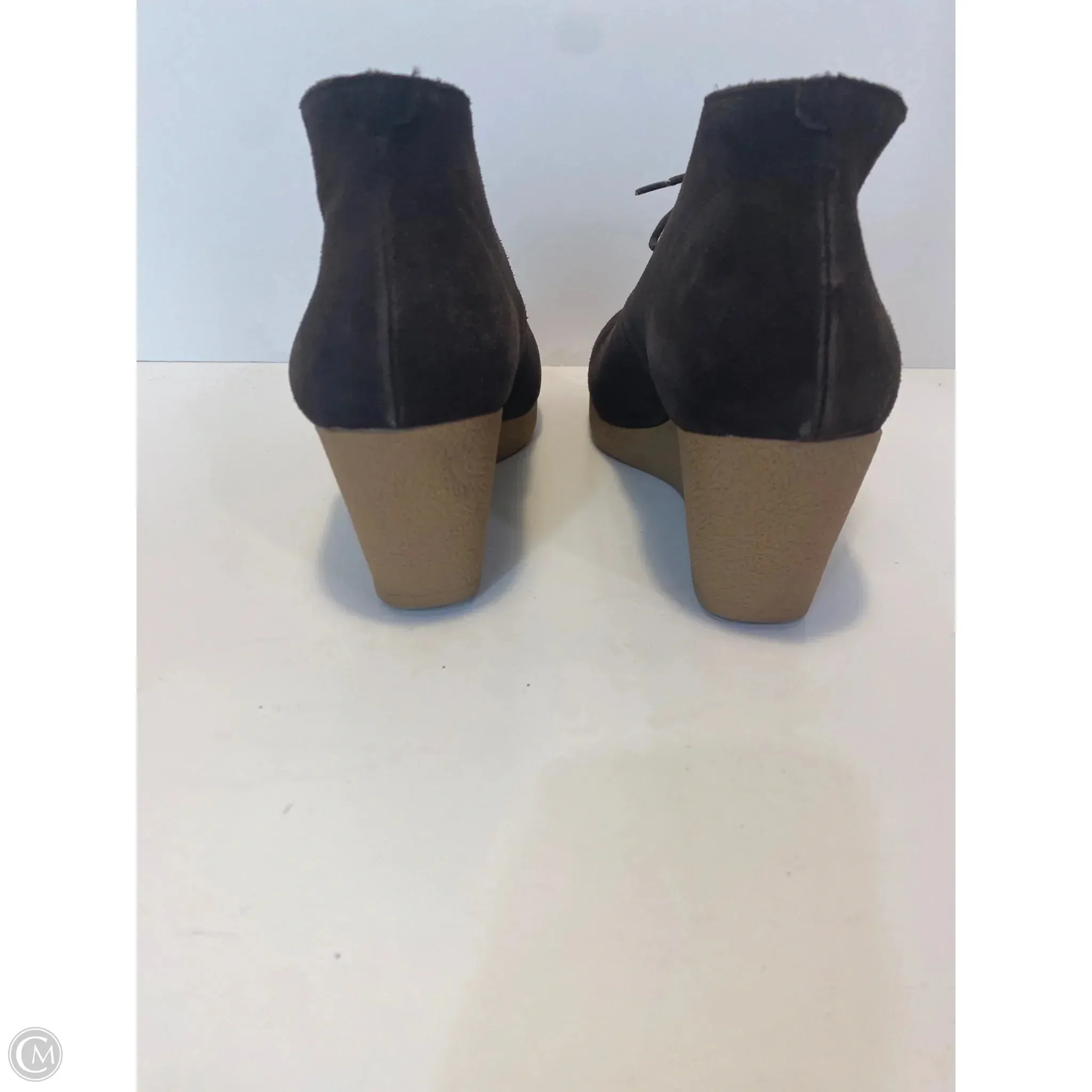 Gold Sparkly Ankle Boots Boots Ankle Heels By Talbots In Brown, Size: 10