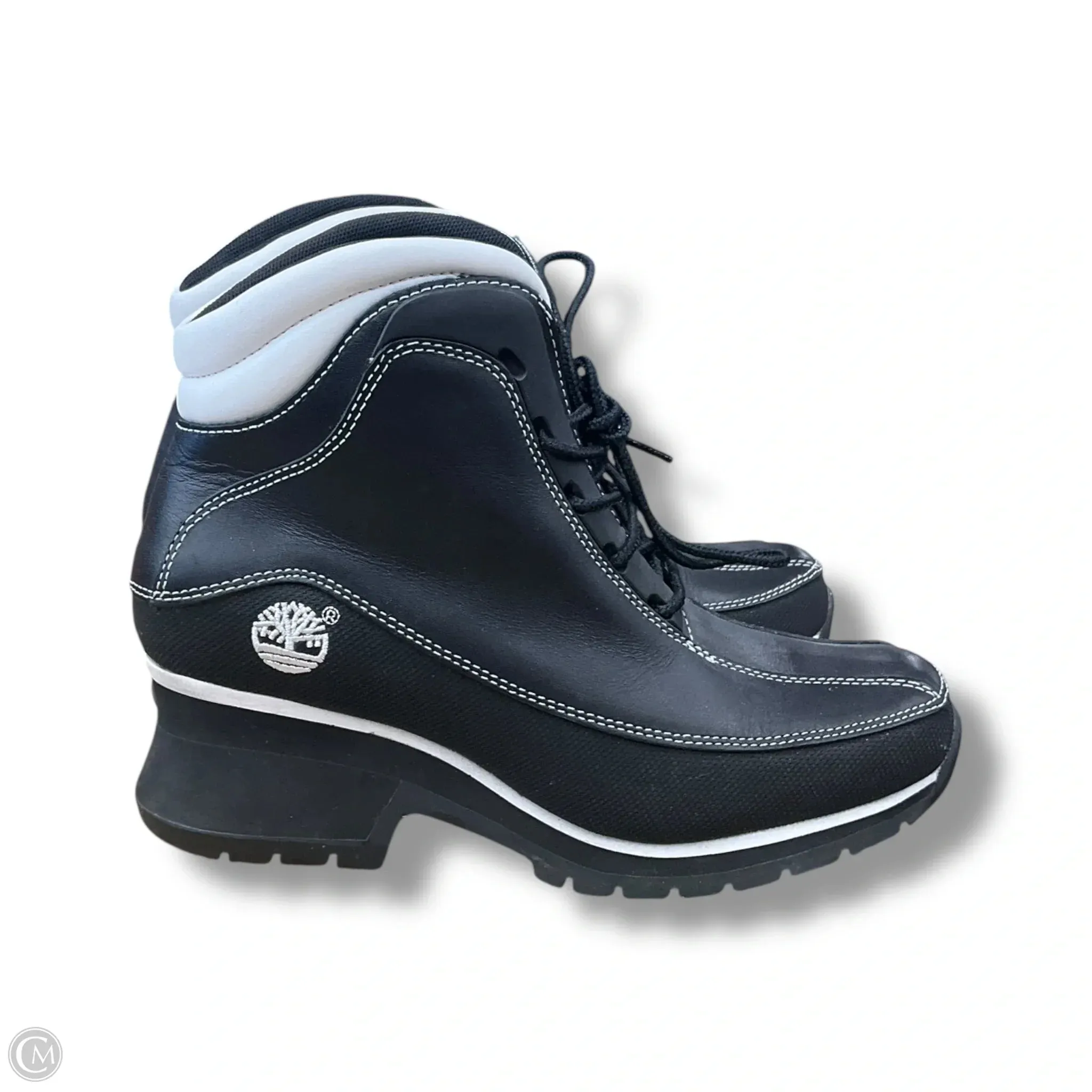 Platform Ankle Boot Boots Ankle Heels By Timberland In Black, Size: 6.5