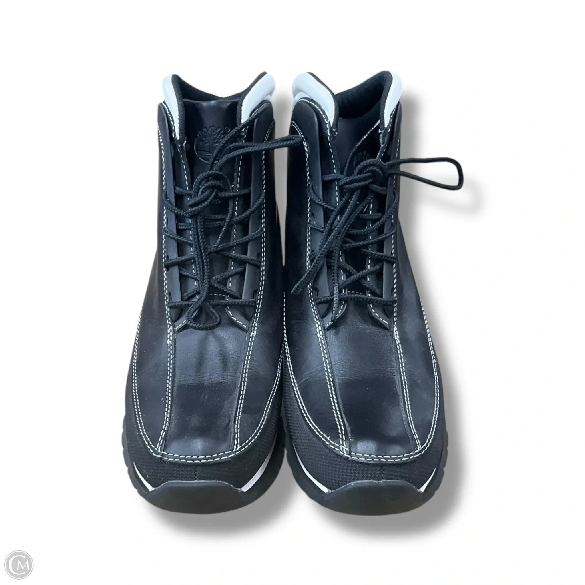 Boots Ankle Heels By Timberland In Black, Size: 6.5 Dark Brown Wedge Ankle Boots