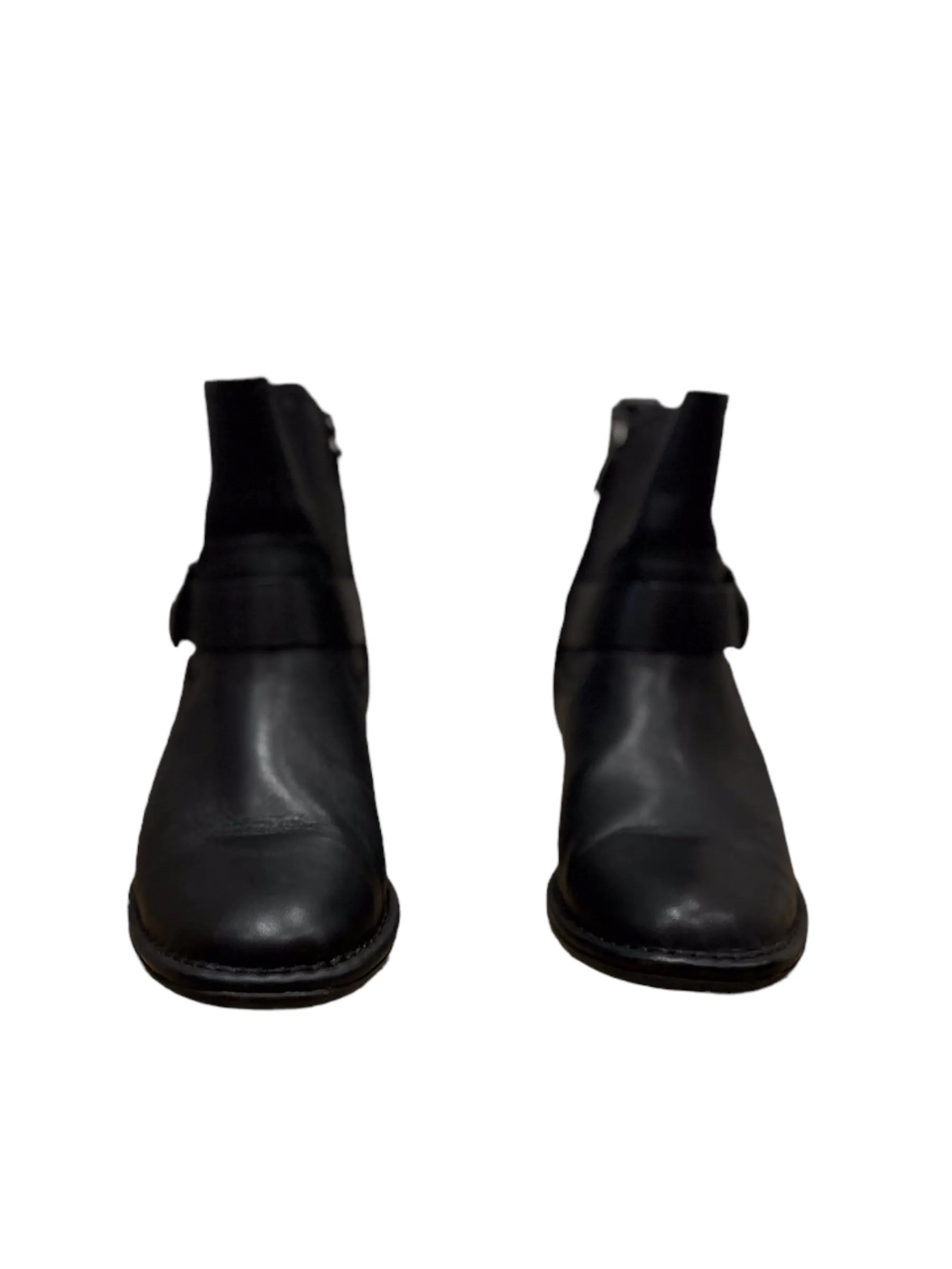 Boots Ankle Heels By Ugg  Size: 7.5 Low Heel Burgundy Ankle Boots