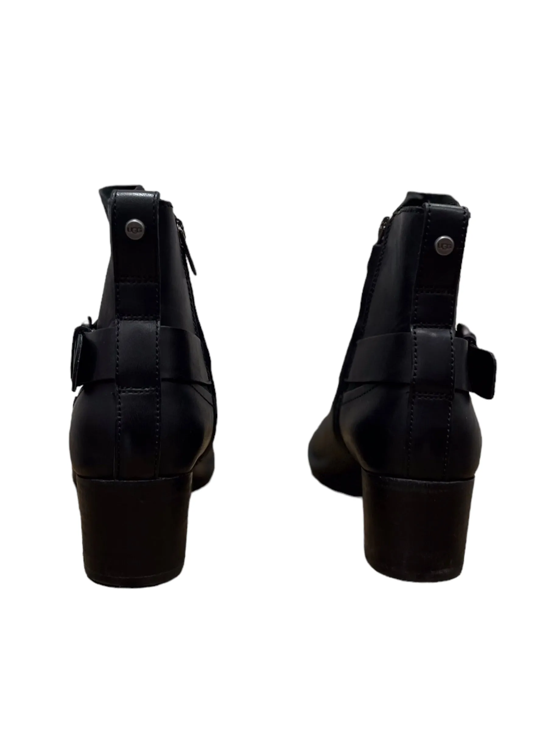 Boots Ankle Heels By Ugg  Size: 7.5 Chunky Heel Ankle Boots Lace Up