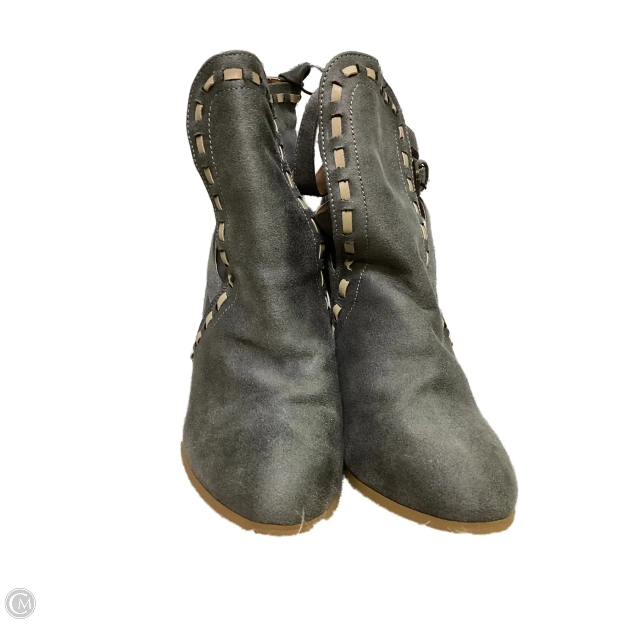 Boots Ankle Heels By Venus In Grey, Size: 9 Insulated Snow Ankle Boots