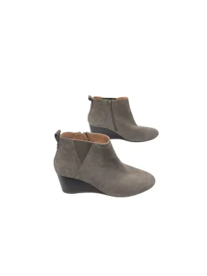 Narrow Width Ankle Boots Boots Ankle Heels By Vionic In Grey, Size: 8.5