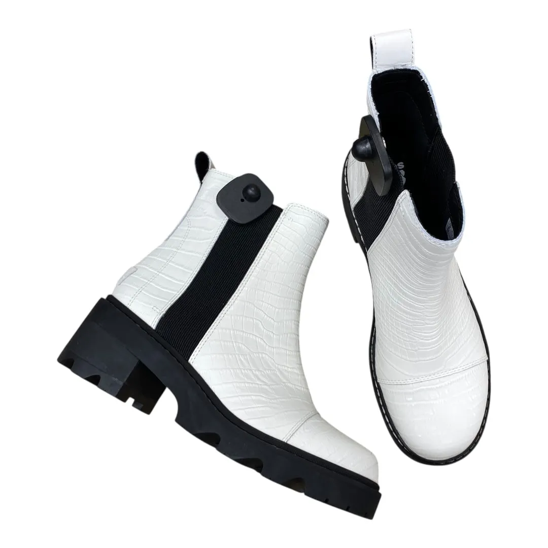 Boots Designer By Sorel In Black & White, Size:10 Double H Boots