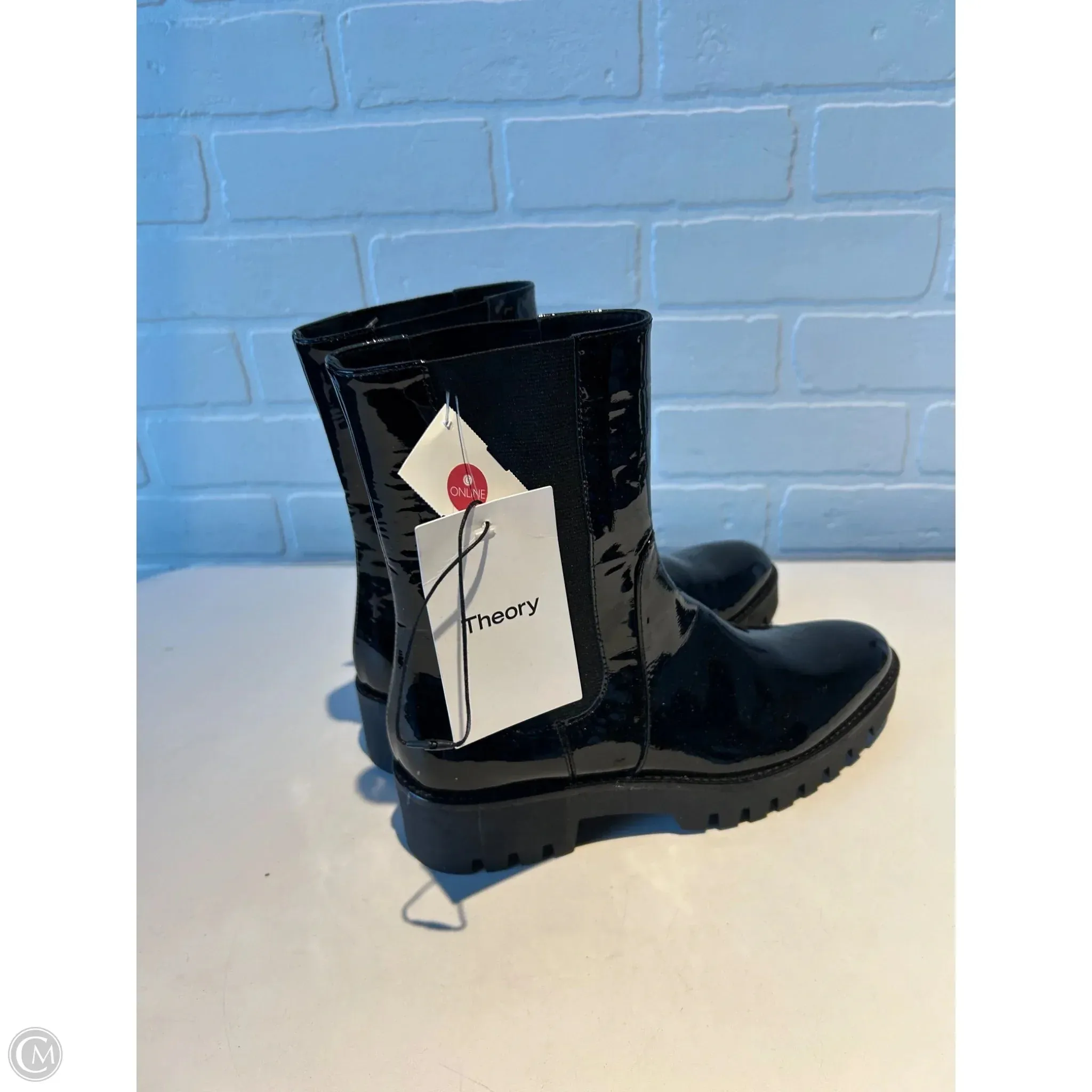 Boots Mid-calf Flats By Theory In Black, Size: 8.5 Ariat Lace Up Boots