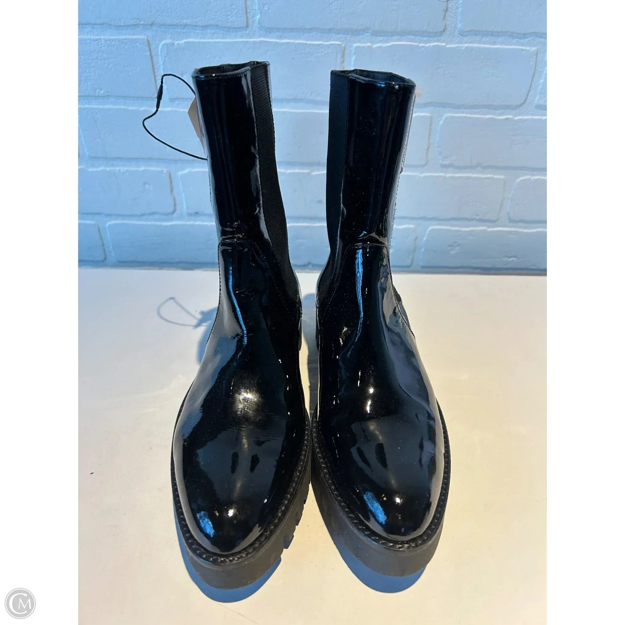 Boots Mid-calf Flats By Theory In Black, Size: 8.5 Cowboy Boots Made In Texas