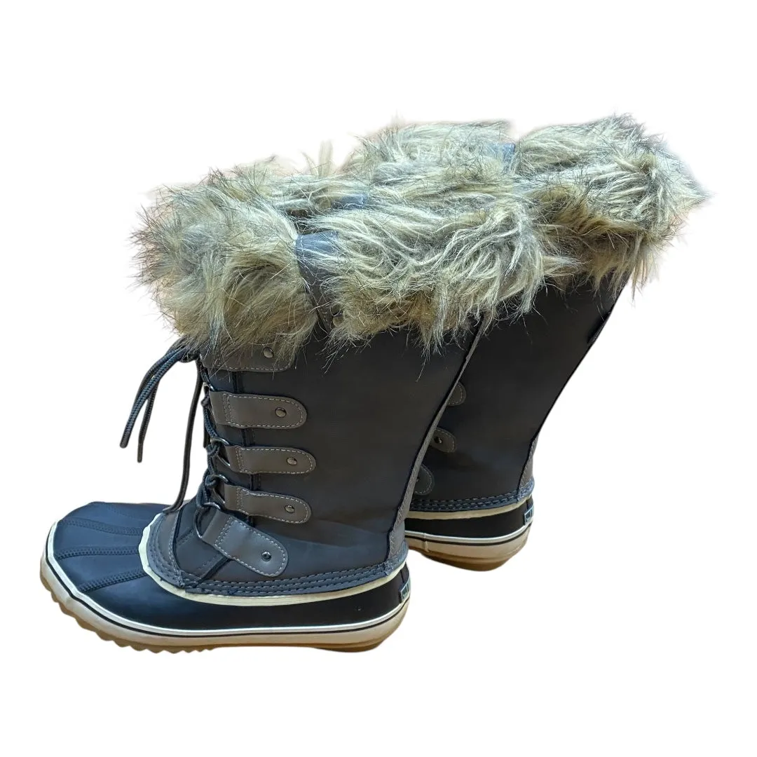 Boots Snow By Jbu By Jambu In Grey, Size:6.5 Low Heel Leather Boots