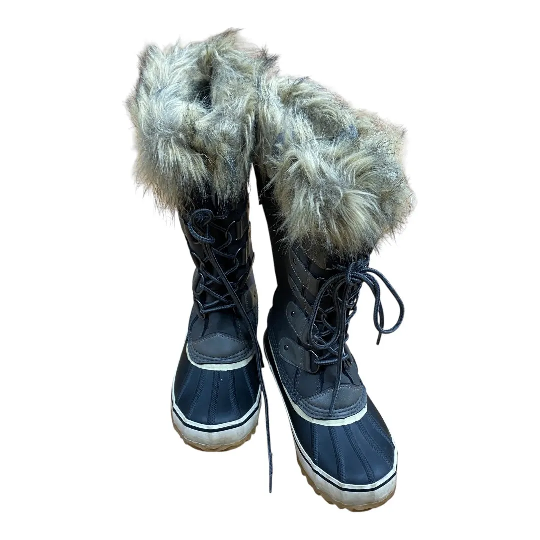 Side Zipper Boots Boots Snow By Jbu By Jambu In Grey, Size:6.5