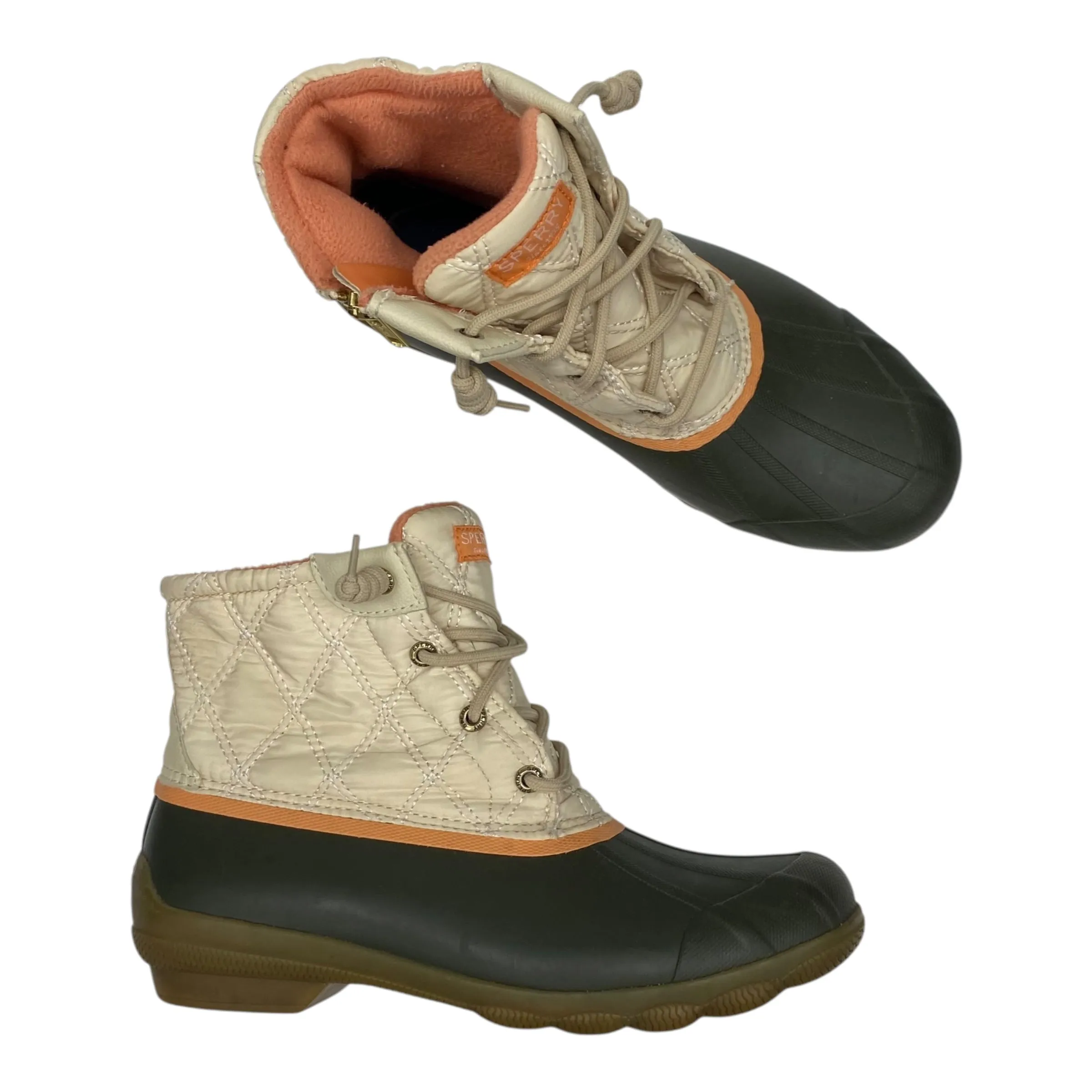 Boots Snow By Sperry In Green & Tan, Size:8 Altberg Boots