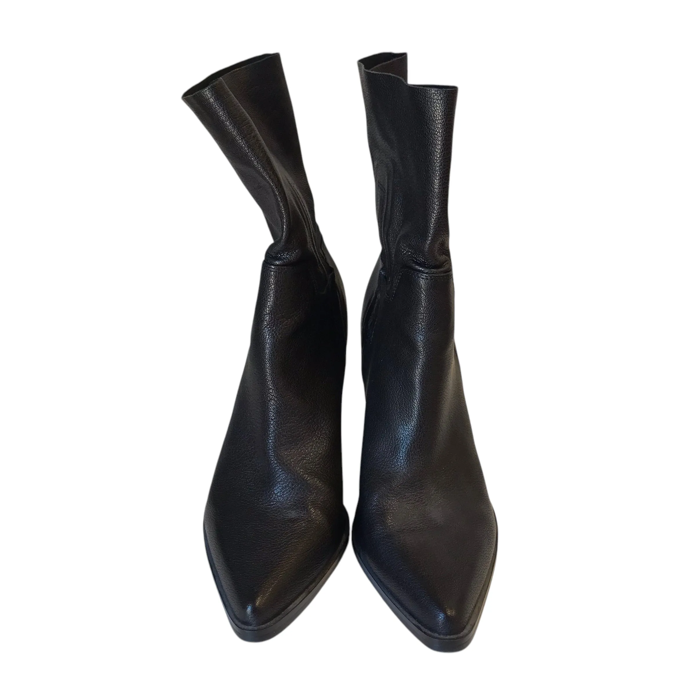 Boots Western By Bleecker & Bond In Black, Size:7.5 Black Long Boots