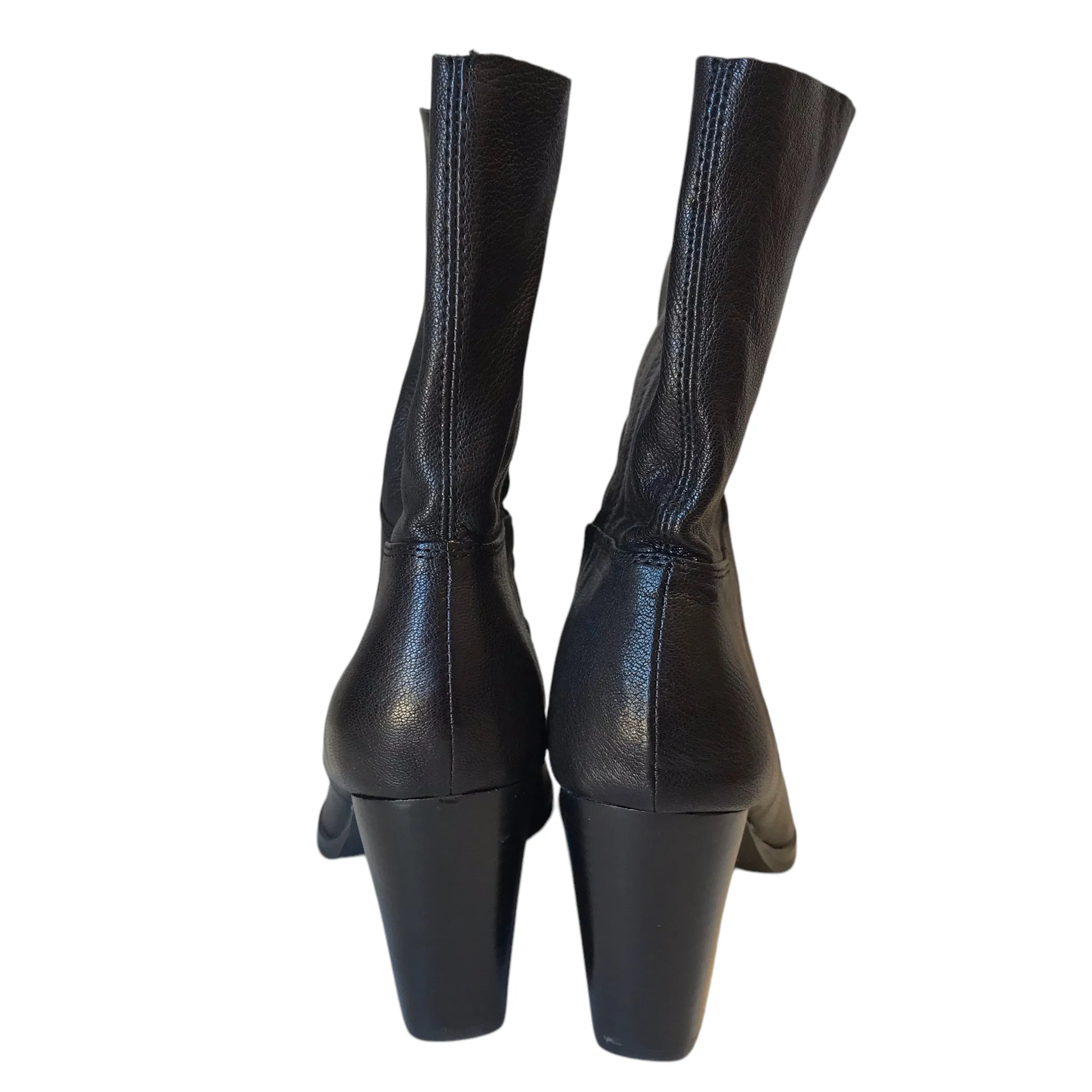 Boots Western By Bleecker & Bond In Black, Size:7.5 Durashock Boots